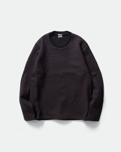 IKIJI - Fulling Fleece Crew Neck Navy