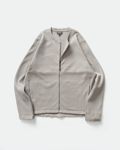 Goldwin - WF Light Zip Cardigan, Arid Beige