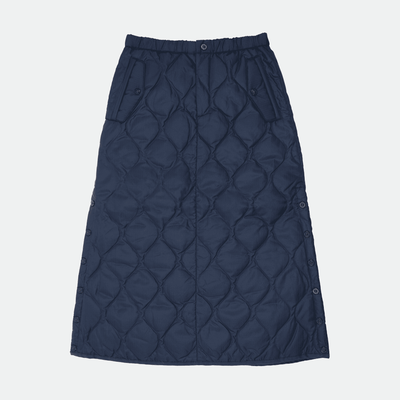 TAION - Military Snap Button Down Skirt Dark Navy