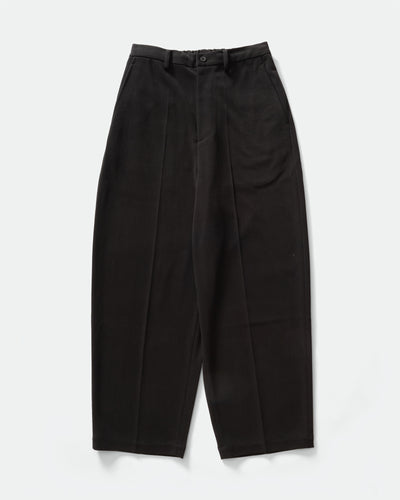 KANEMASA PHIL. - Cupro Fibril Rib Pants Black