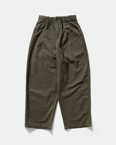 Kappy - Pintuck Wide Chino Pants Dark Green