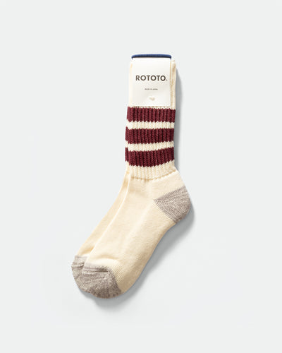 ROTOTO - Coarse Ribbed Old School Bordeaux
