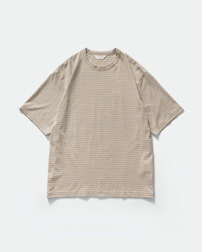 Still by Hand - Striped T-shirt Beige/White