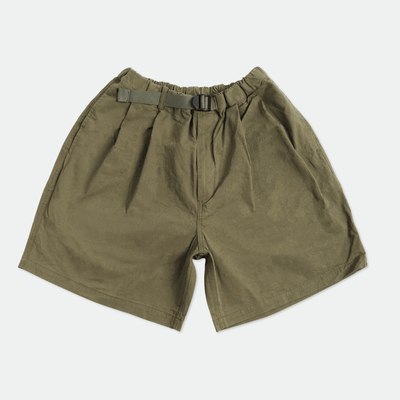 Kappy - Two Tuck Wide Shorts Khaki