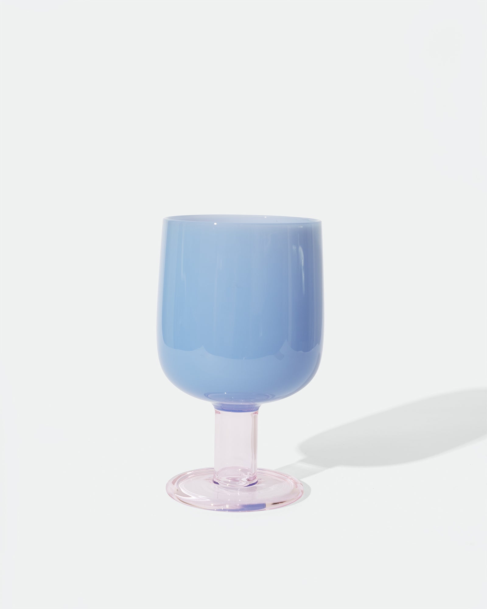 Amabro - Two Tone Wine Glass Blue/Pink