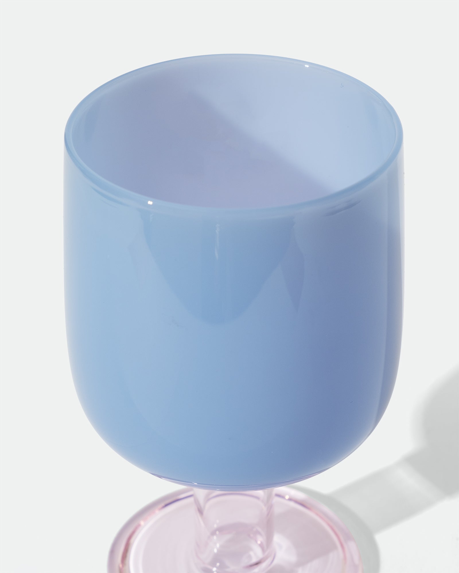 Amabro - Two Tone Wine Glass Blue/Pink