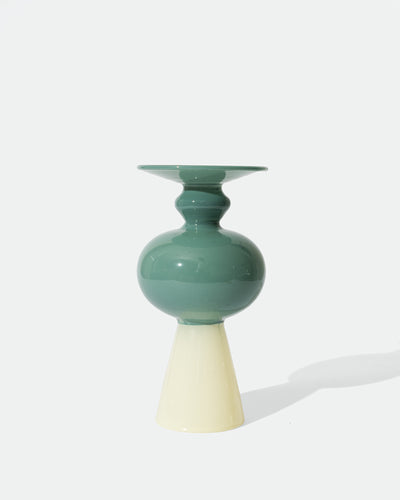 Amabro - Two Tone Mini Vase Beige Green