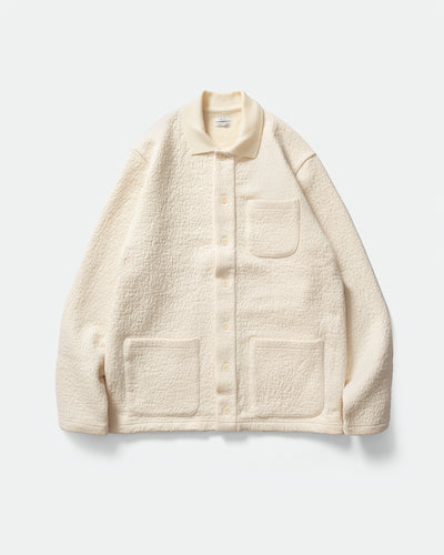 IKIJI - Fulling Fleece Work Jacket Cream