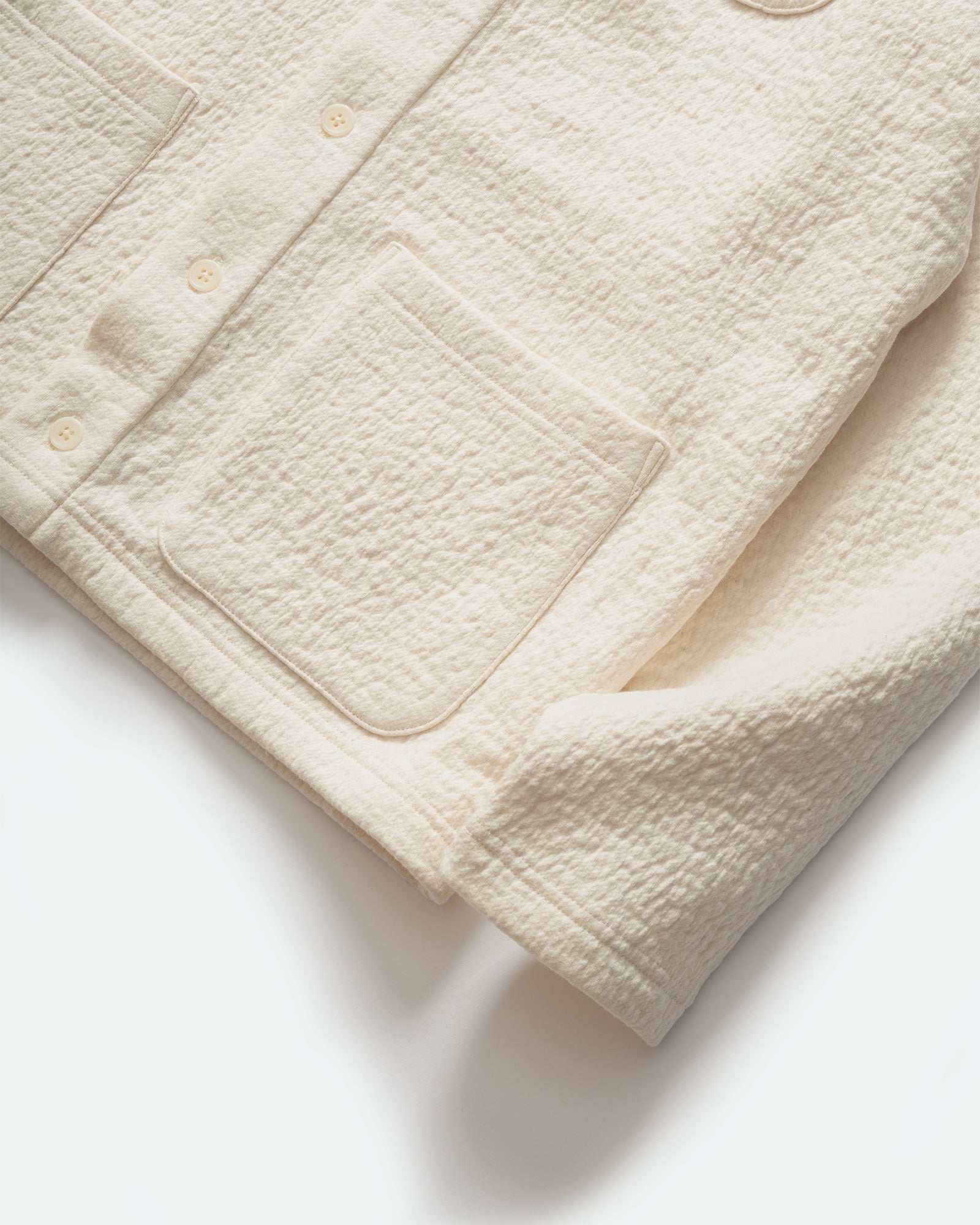 IKIJI - Fulling Fleece Work Jacket Cream
