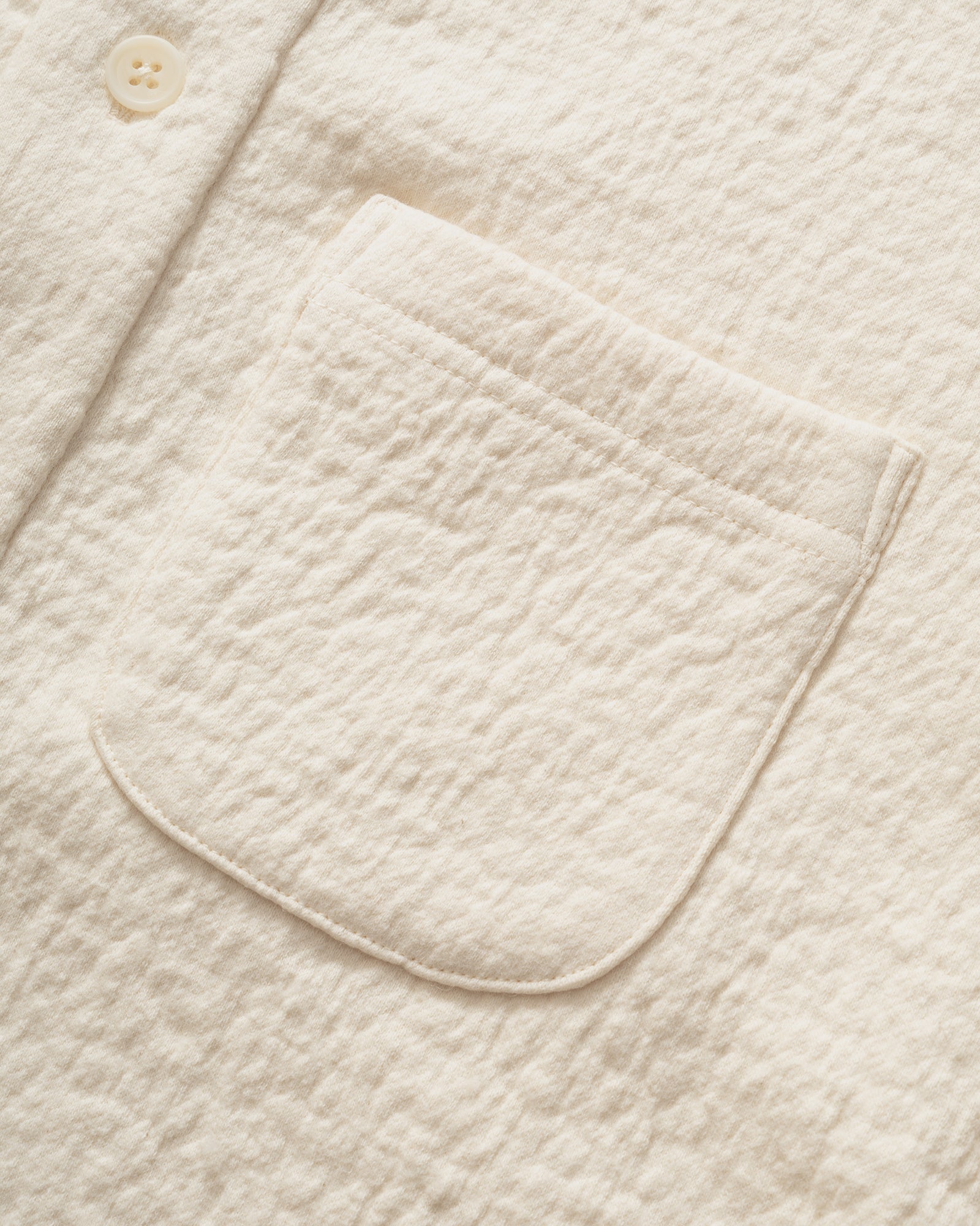 IKIJI - Fulling Fleece Work Jacket Cream