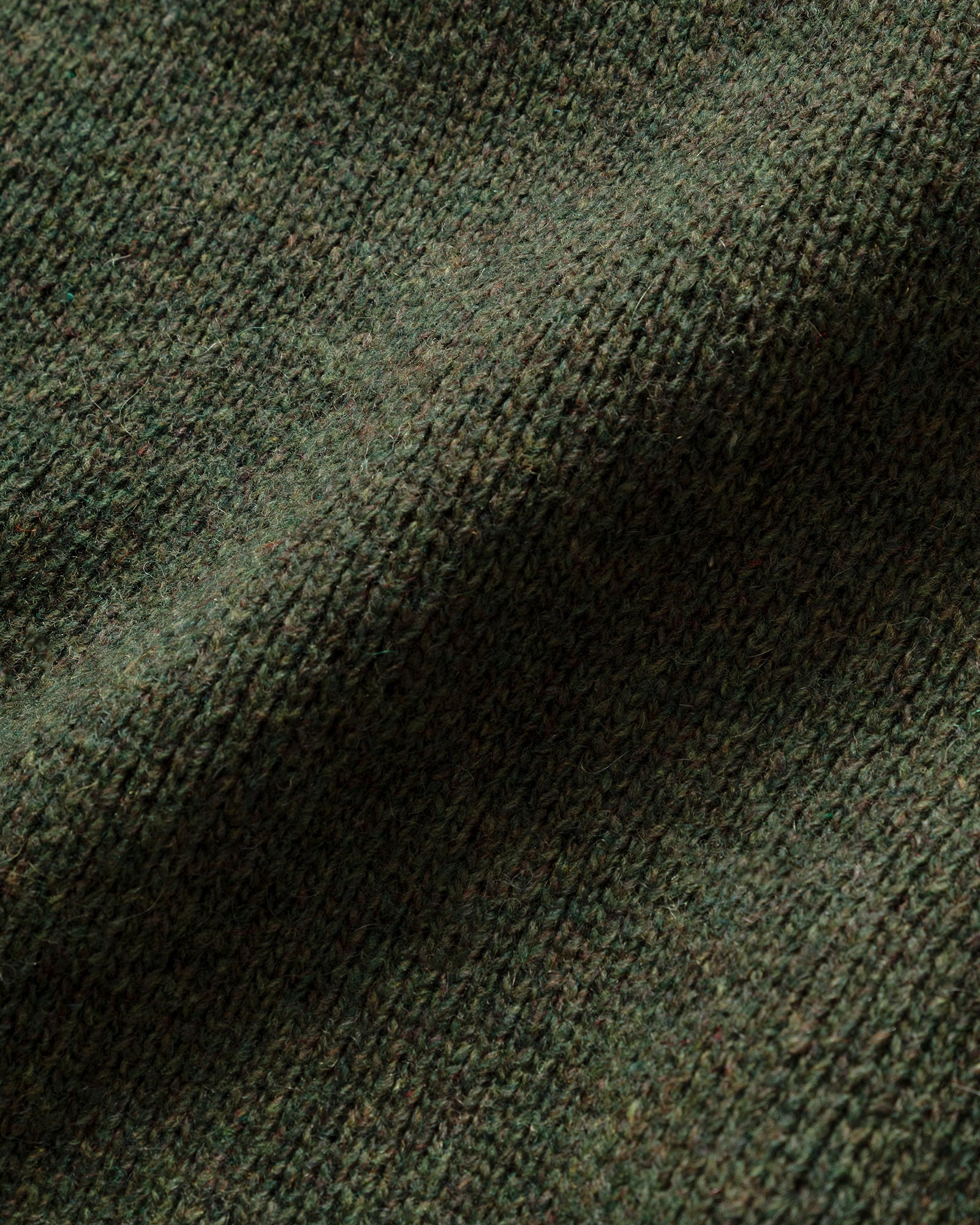 Kappy - Round Wool Knit Jumper Green