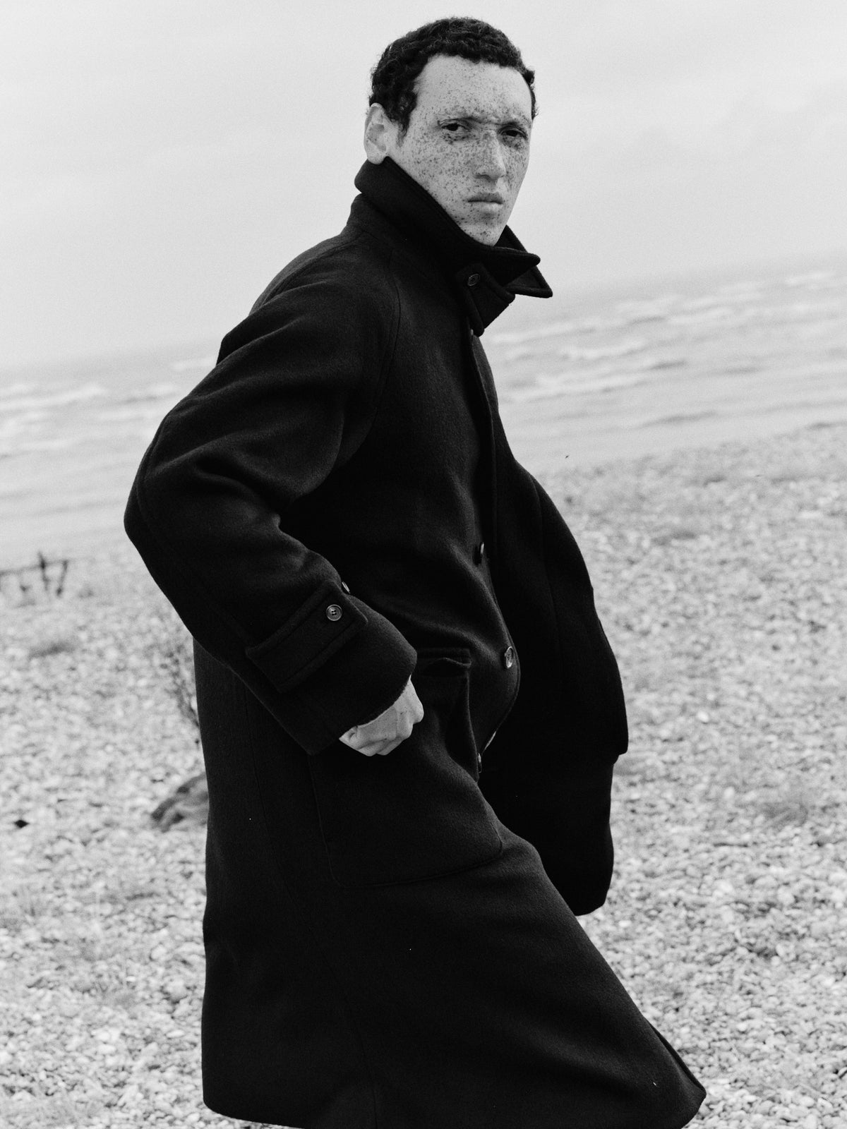 Horlisun - Winterport Wool Coat, Dark Navy