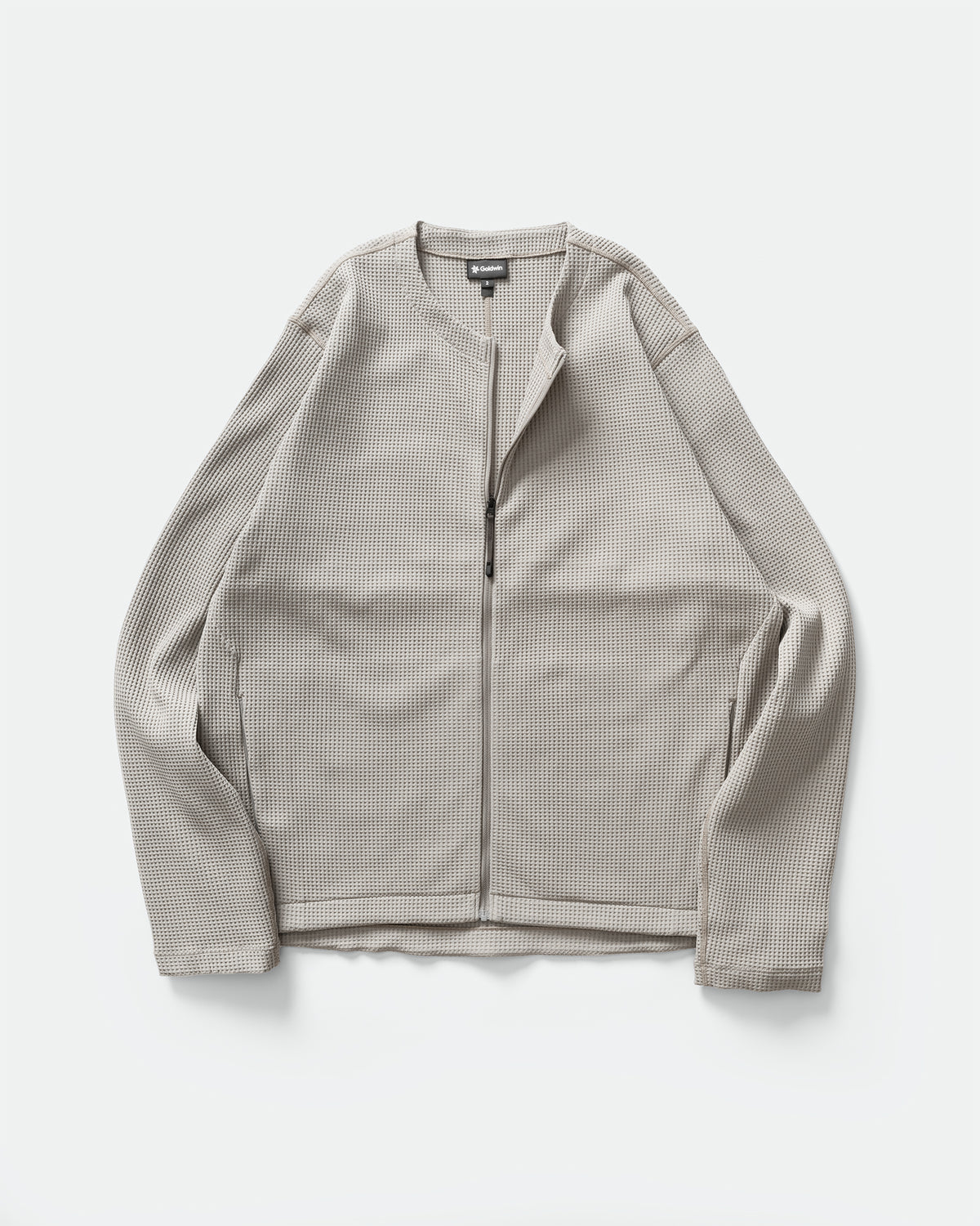 Goldwin - WF Light Zip Cardigan, Arid Beige