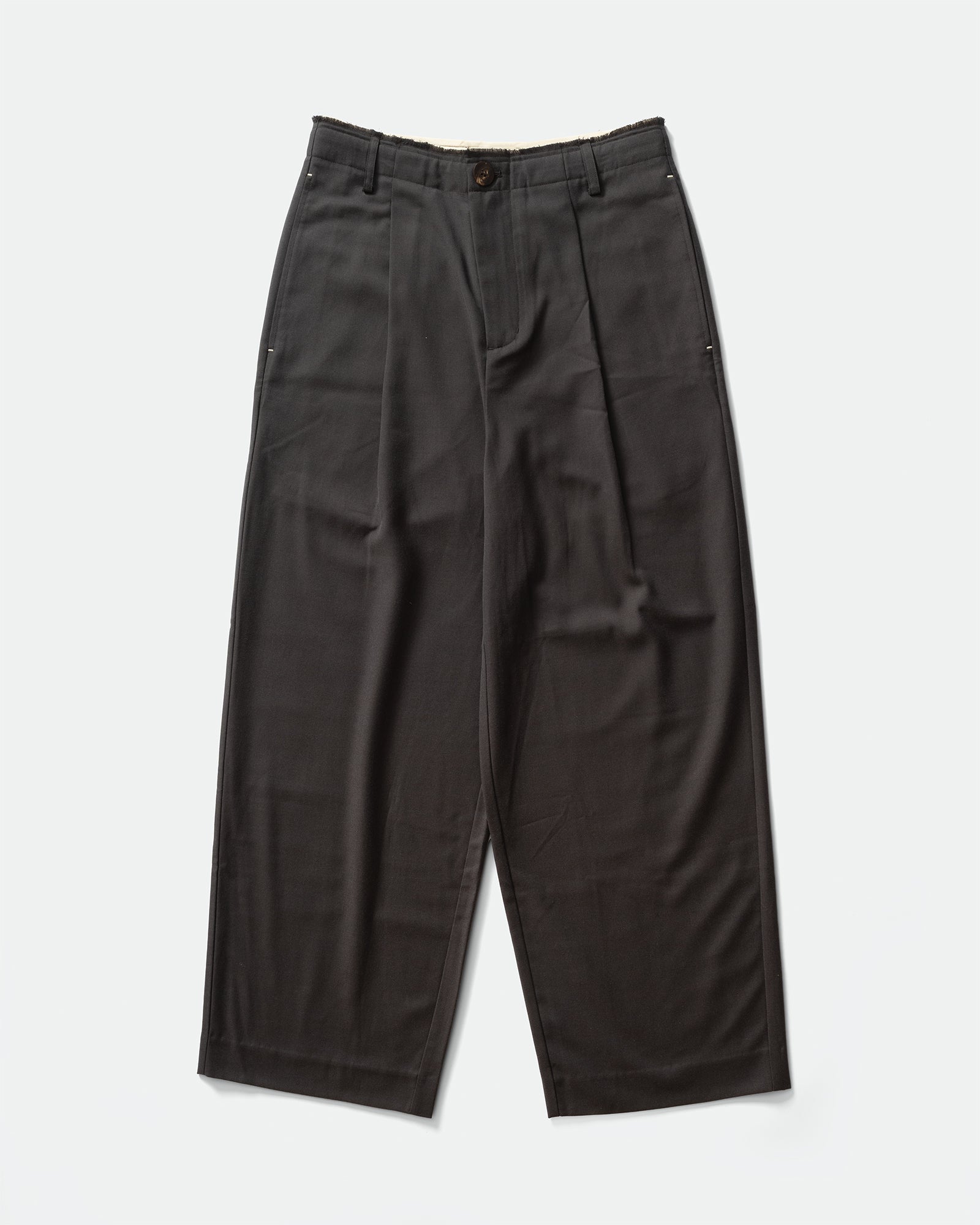GRAYE - Raw Edge Tailored Pants Charcoal