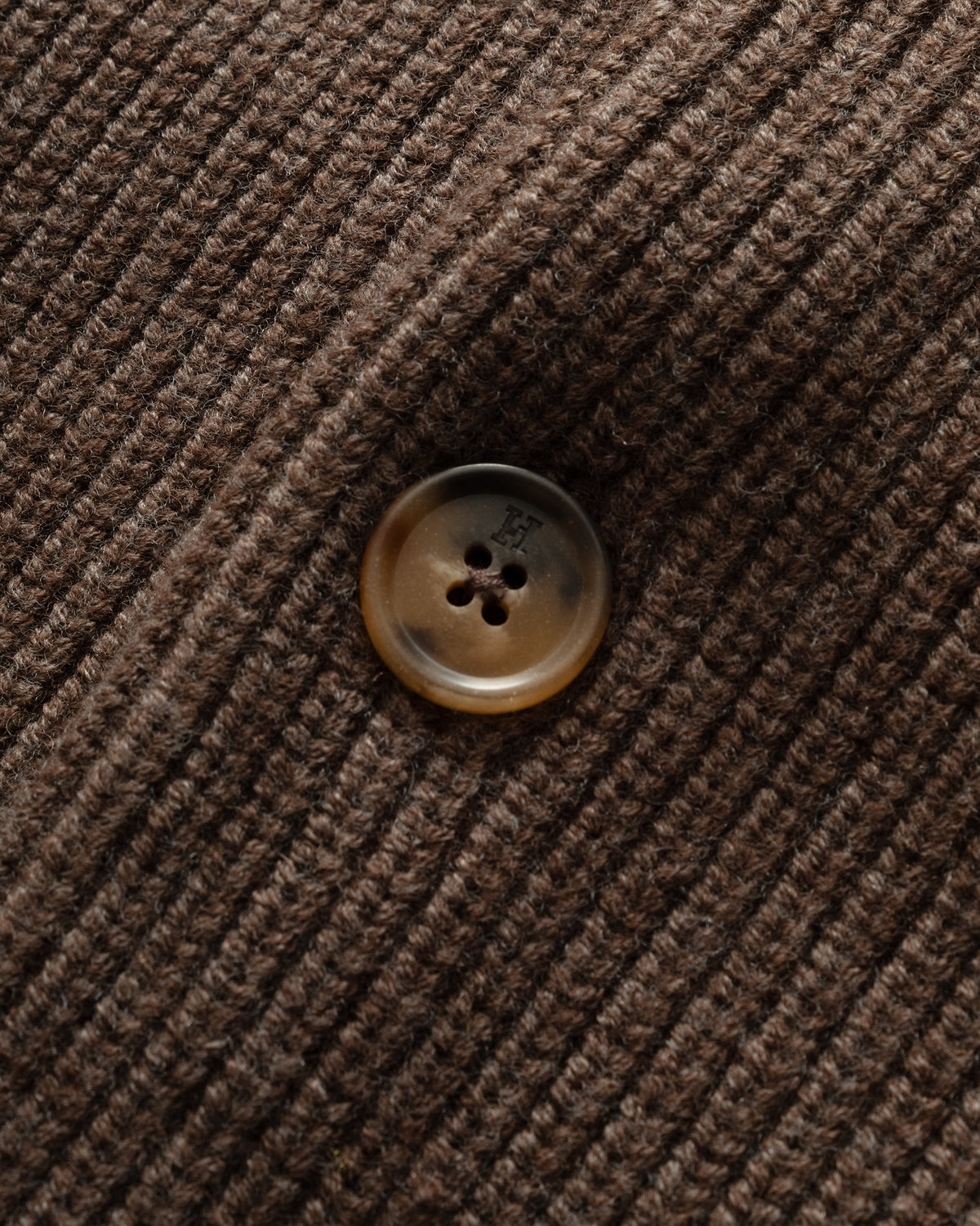 Horlisun - Annette Superfine Wool Knit Cardigan, Olive