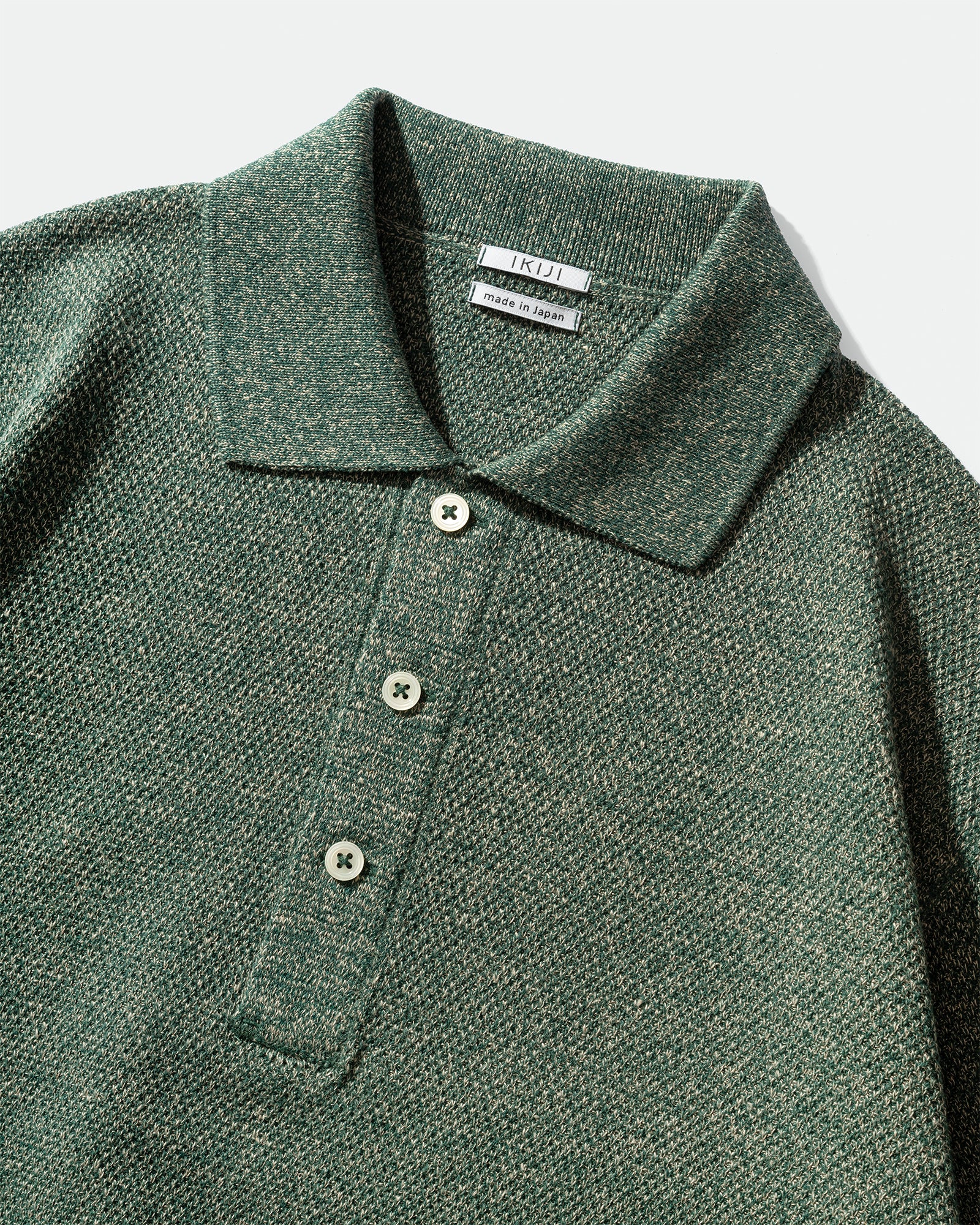 IKIJI - Molded Polo Shirt Dark Green