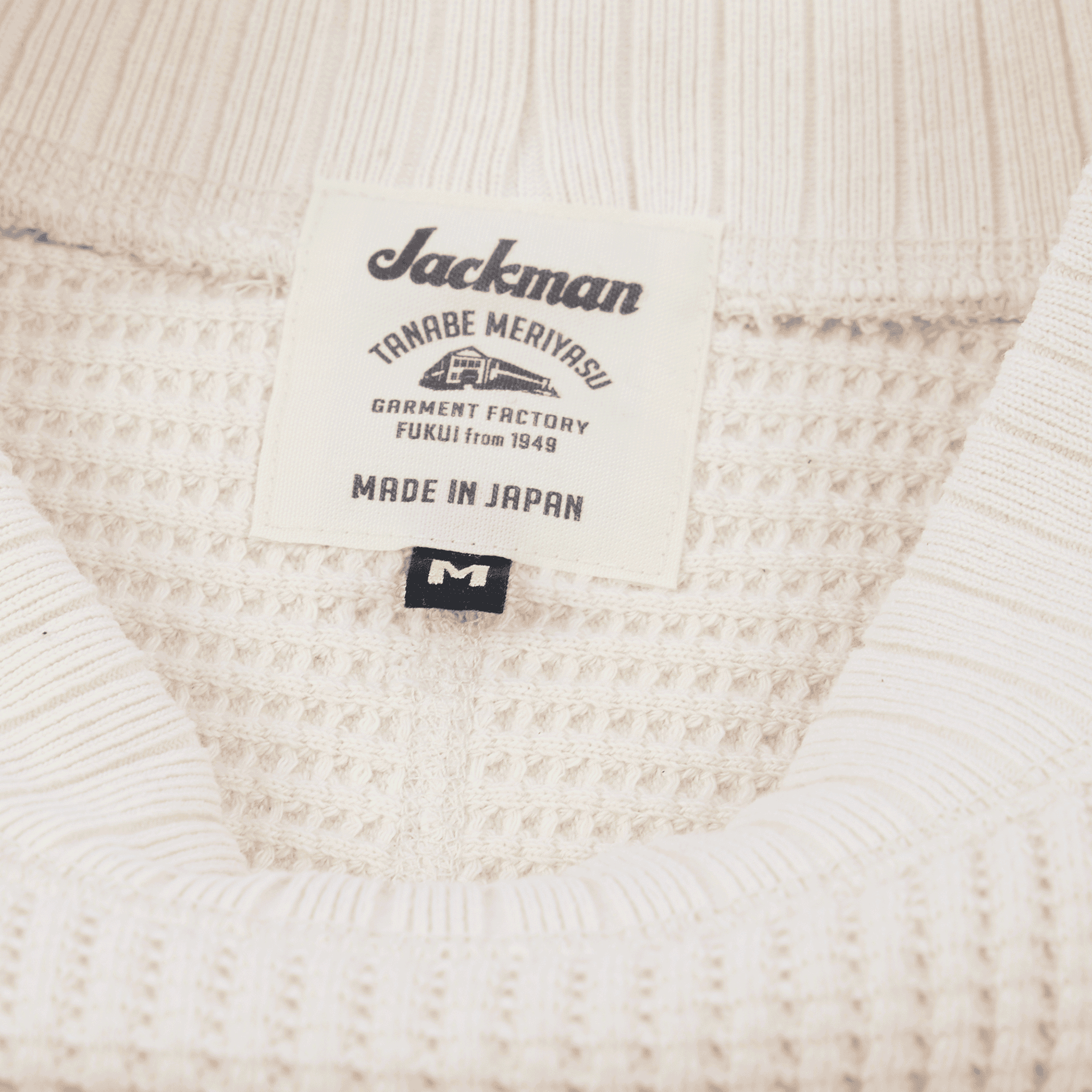 Jackman - Waffle Midneck Ivory