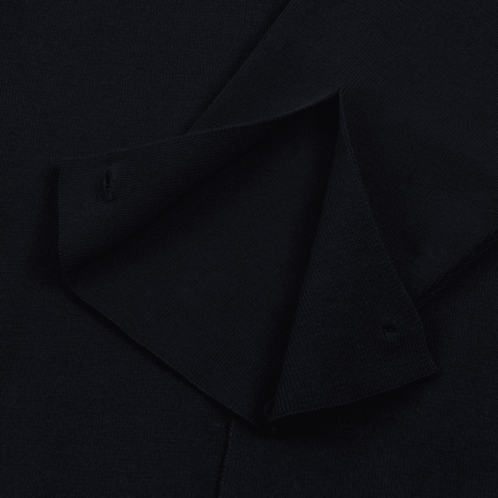 The NERDYS - Open Collar Knit Shirt Black