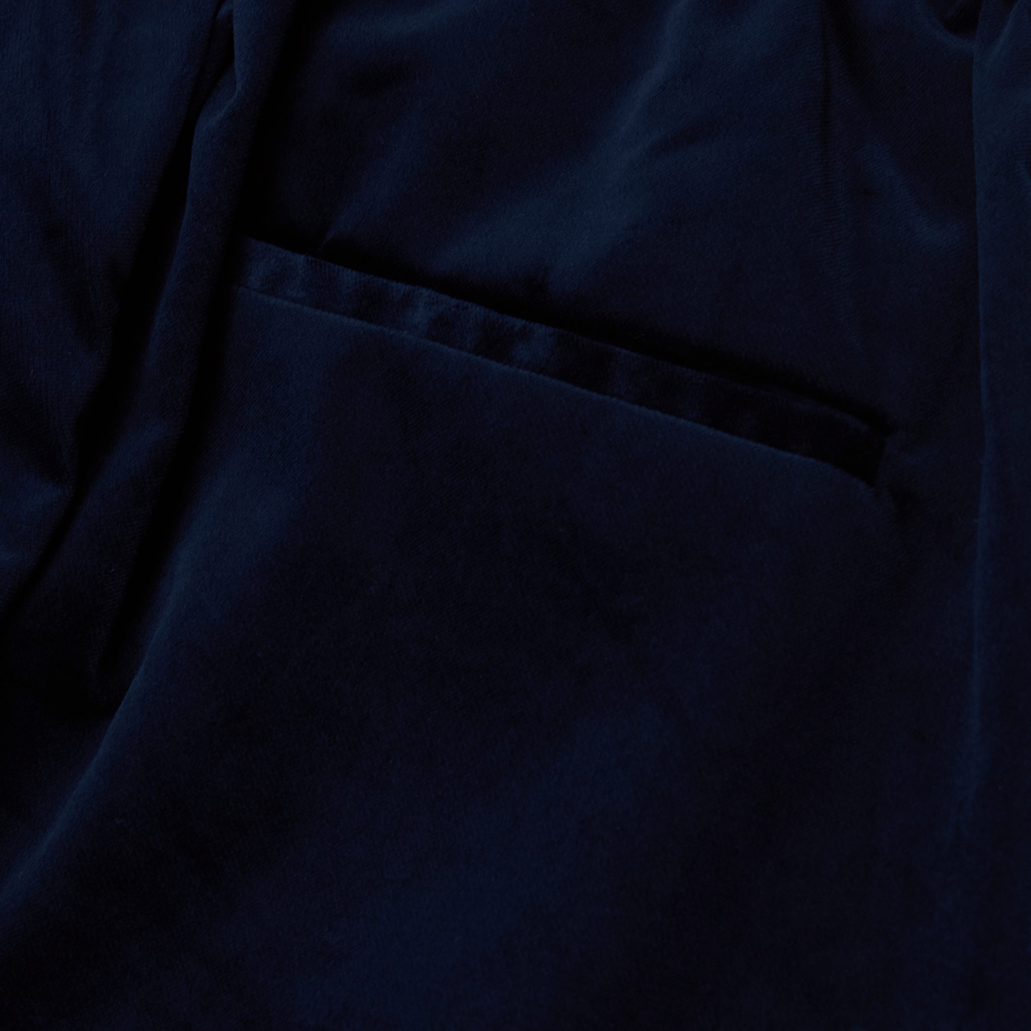 TOUJOURS - Velvet Easy Trousers Navy