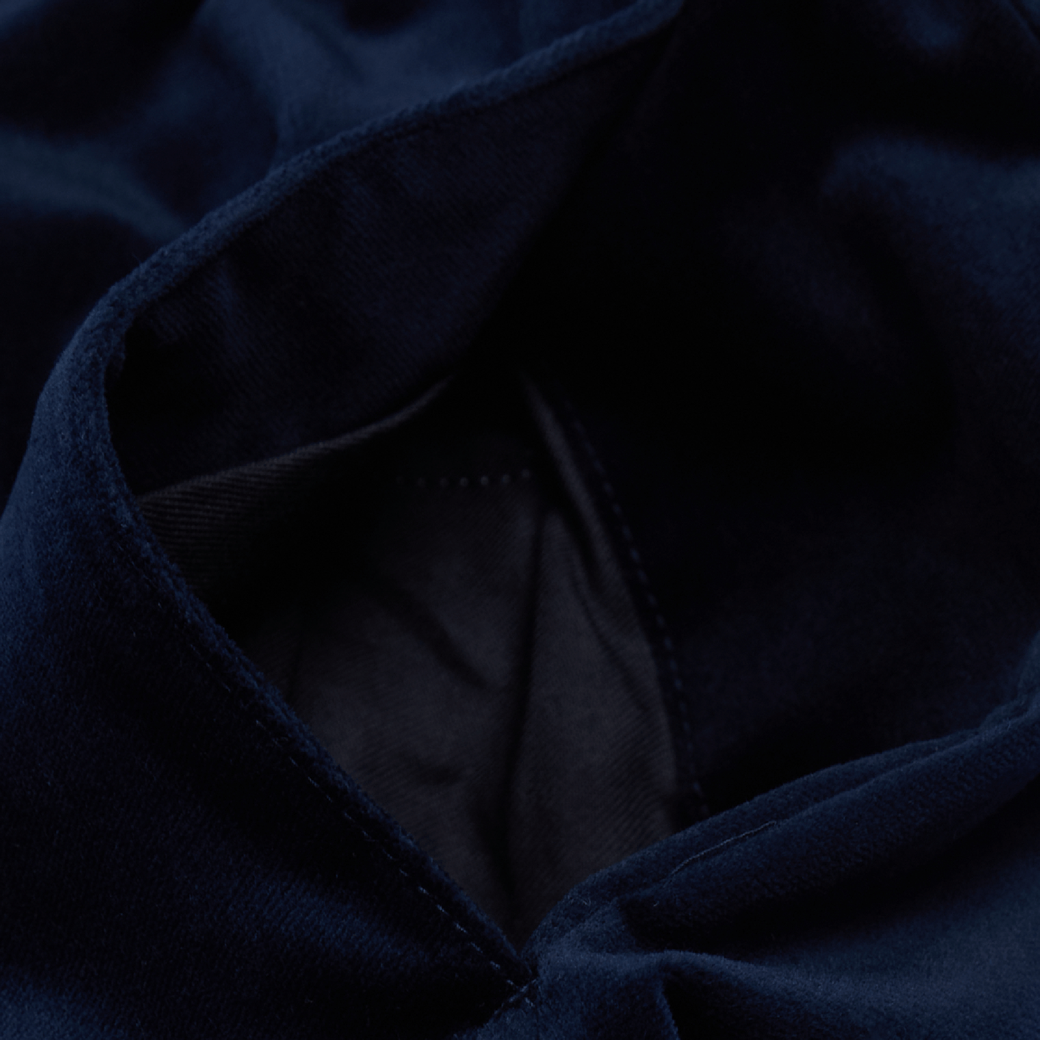 TOUJOURS - Velvet Easy Trousers Navy