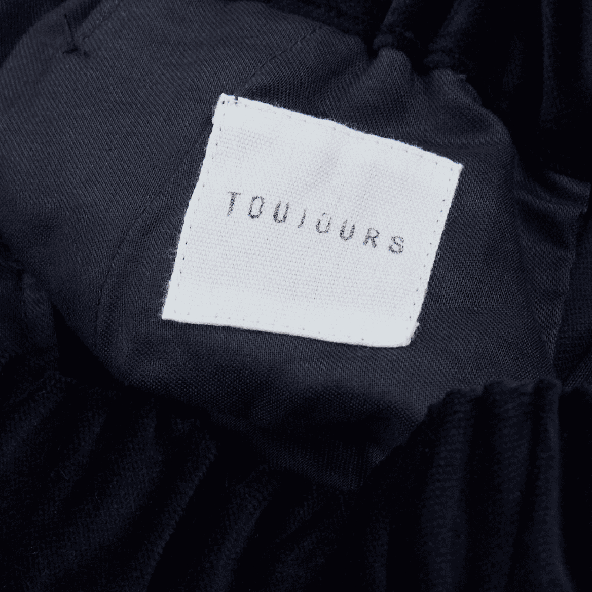 TOUJOURS - Velvet Easy Trousers Navy