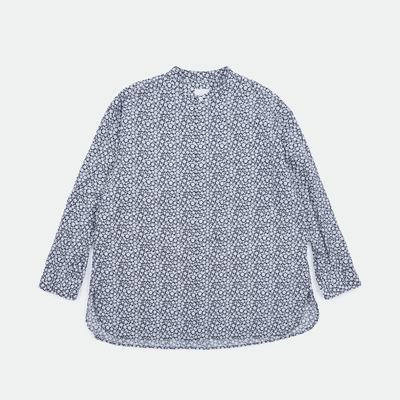 TOUJOURS - Floral Print Shirt Navy