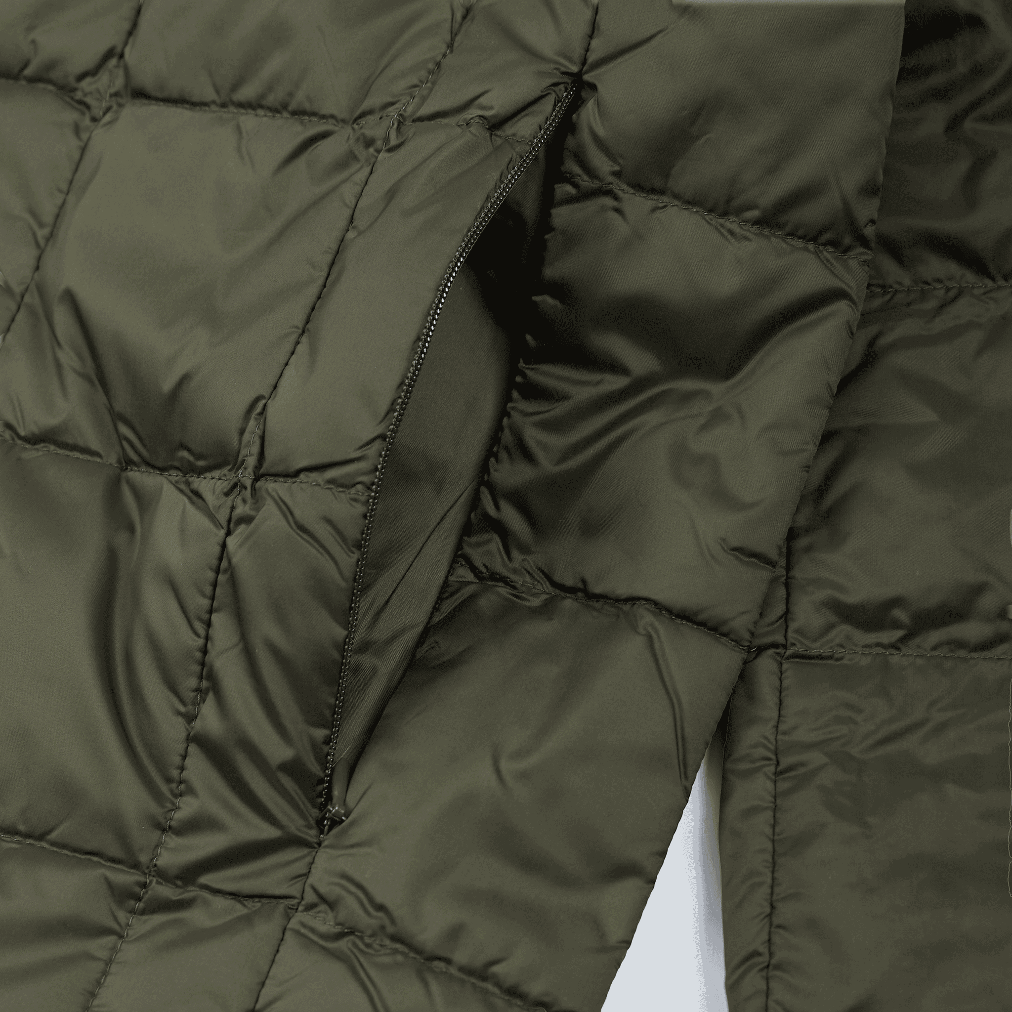 TAION - Crew Neck Button Down Jacket Dark Olive