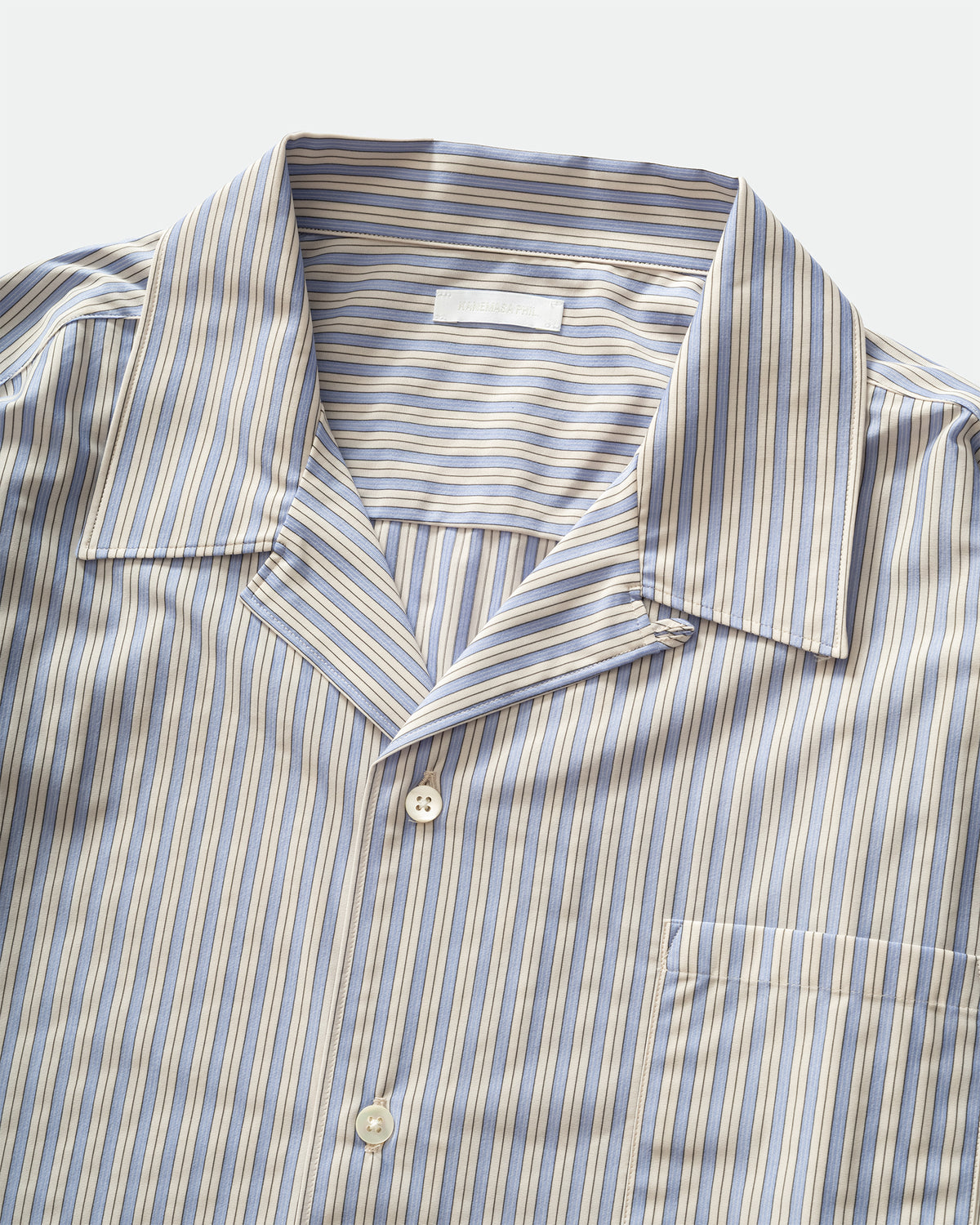 KANEMASA PHIL. - Stripe Ether Shirt Blue