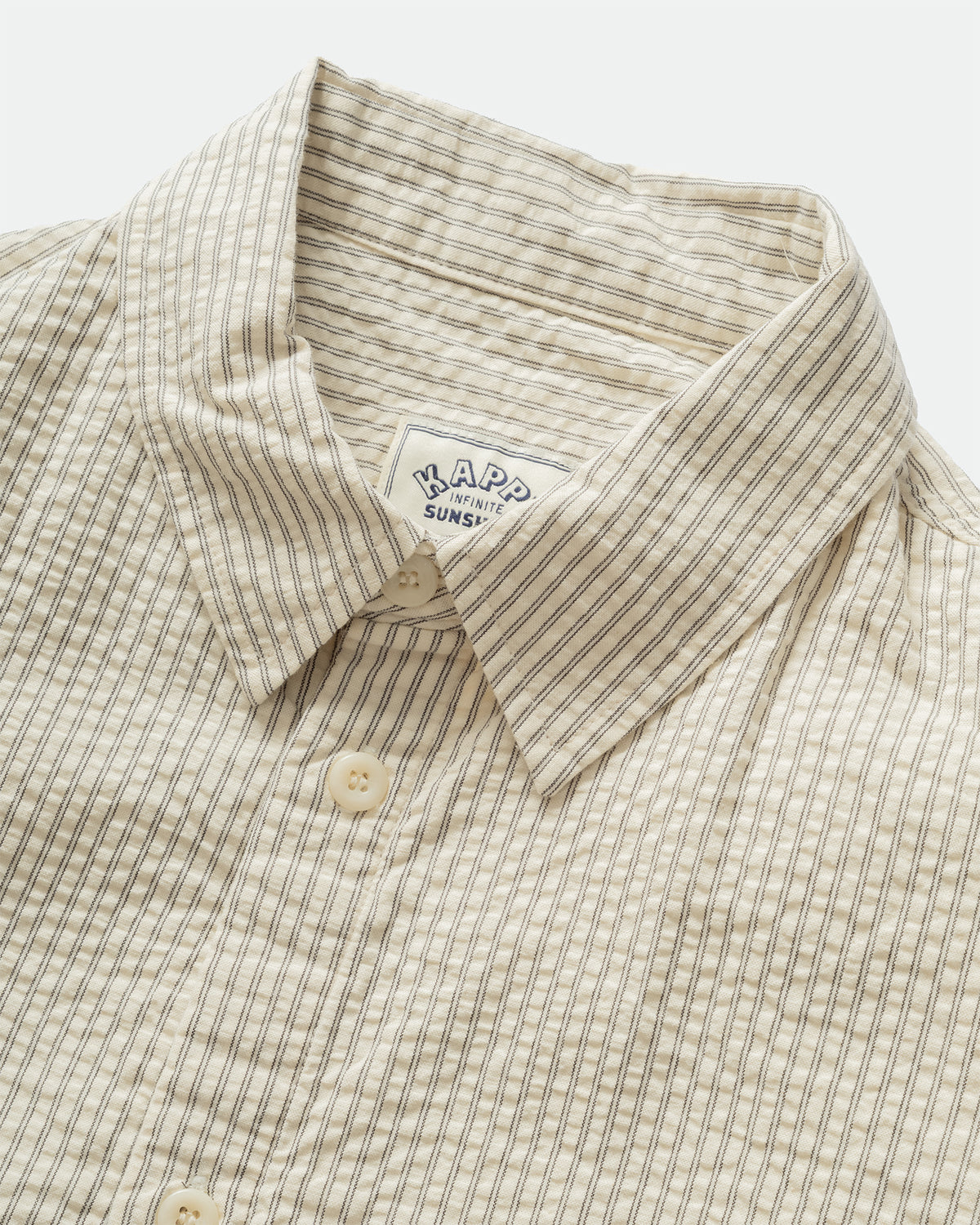 Kappy - Stripe Pocket Work Shirt Ivory