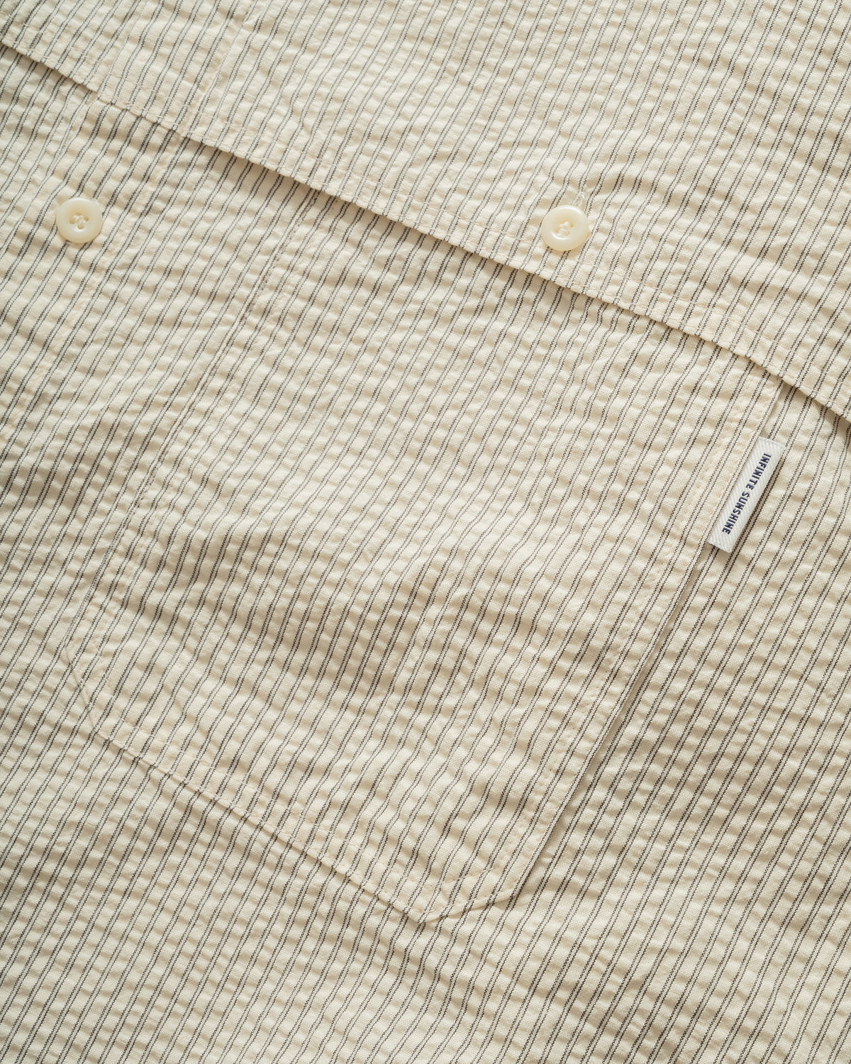 Kappy - Stripe Pocket Work Shirt Ivory