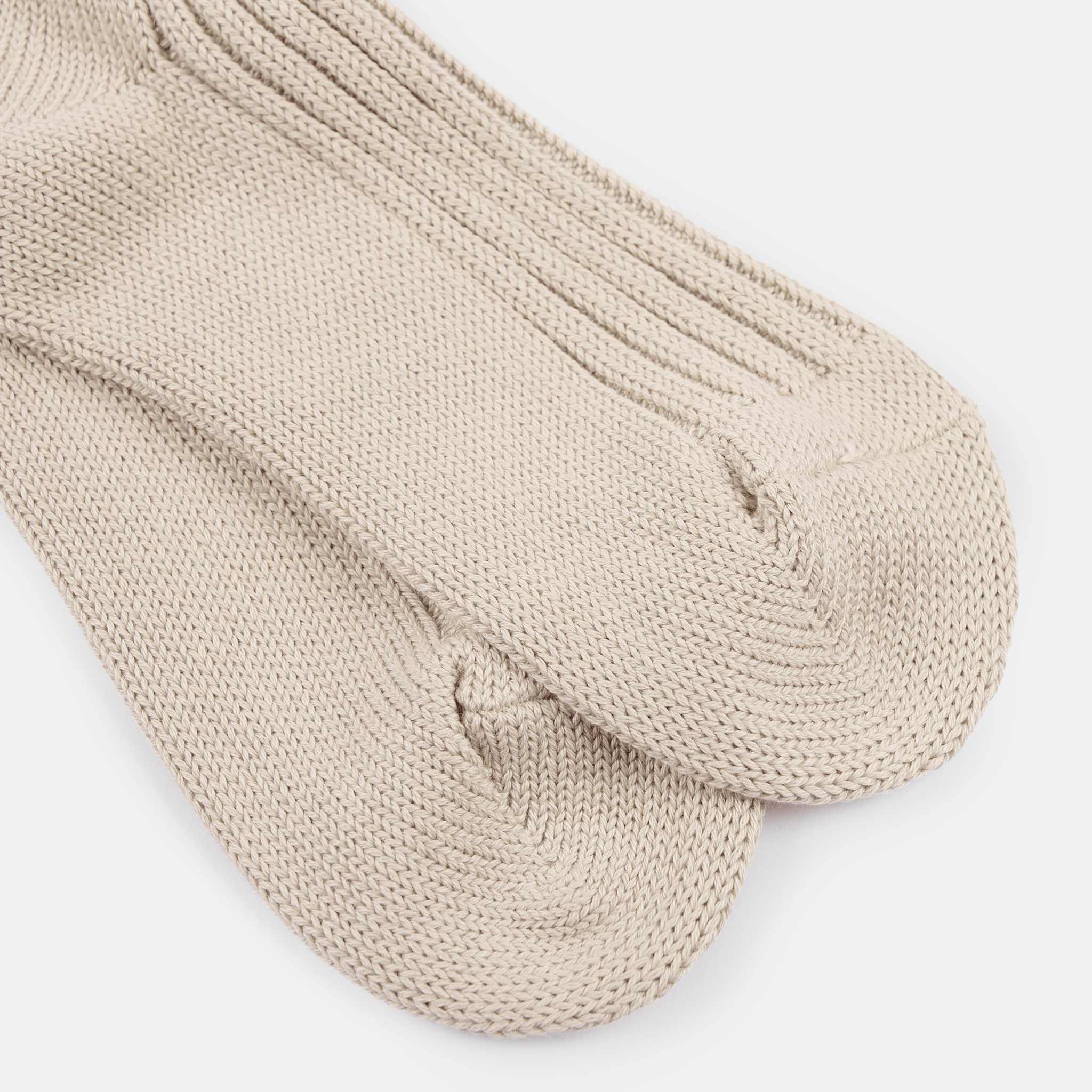 Decka - Organic Ribbed Socks Ecru