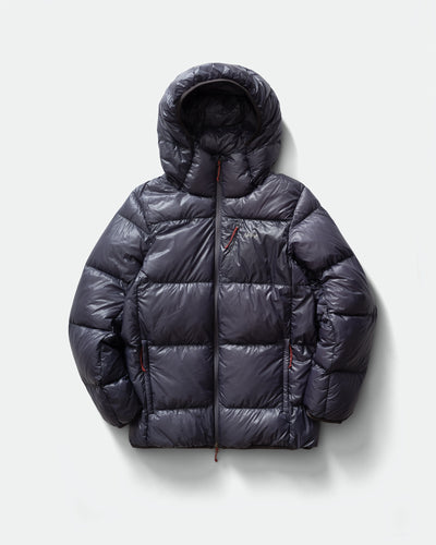 NANGA - Mountain Lodge Down Hooded Jacket Blue