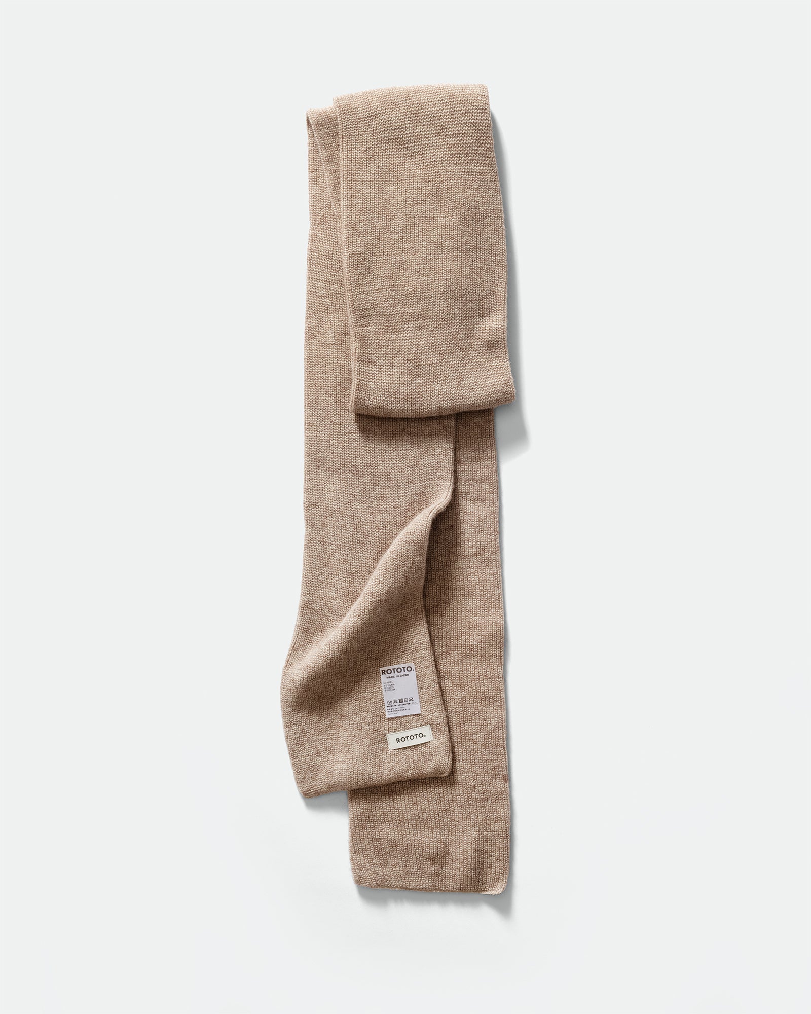 ROTOTO - Slim Scarf Light Brown
