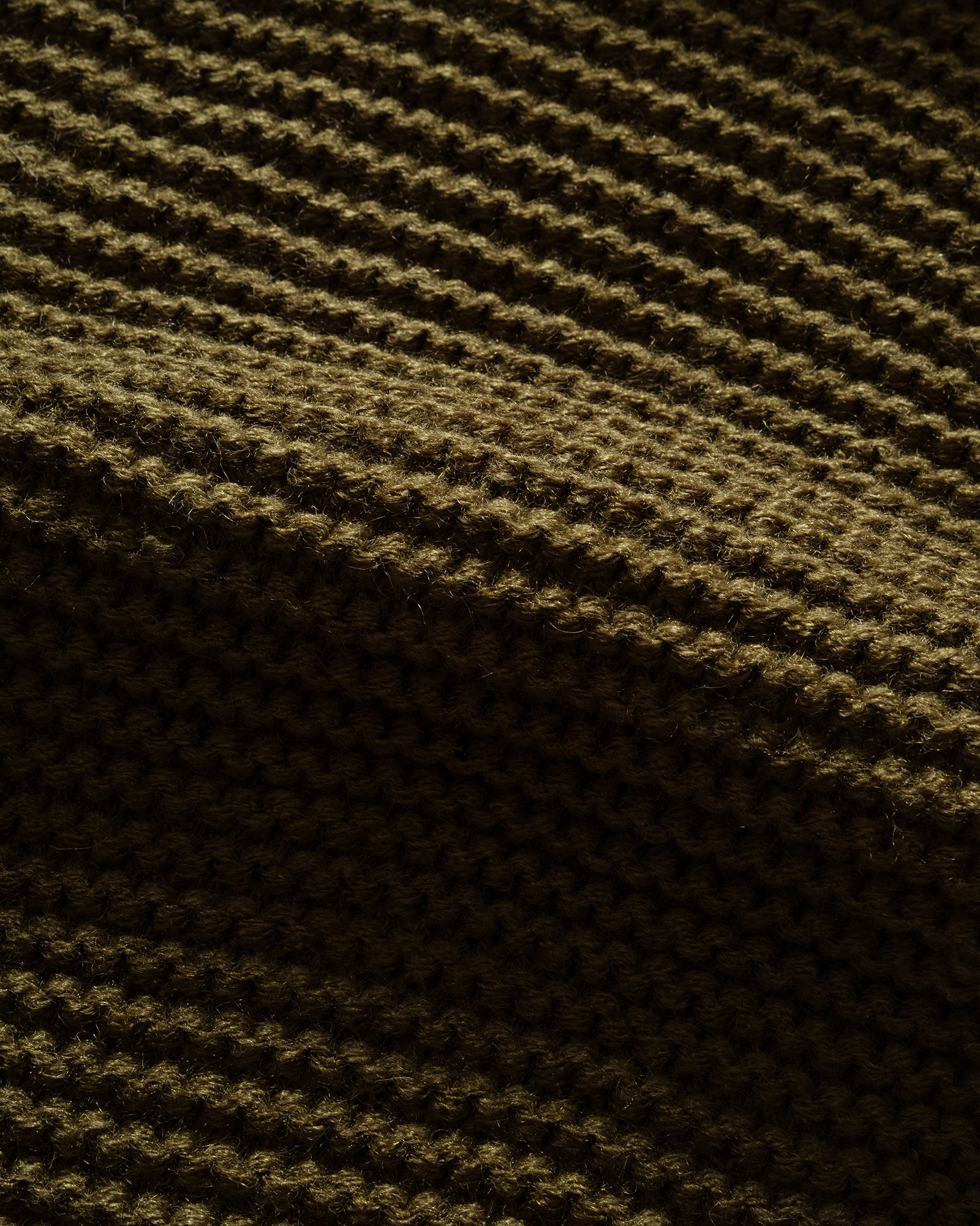 ROTOTO - Chunky Knit Scarf Olive