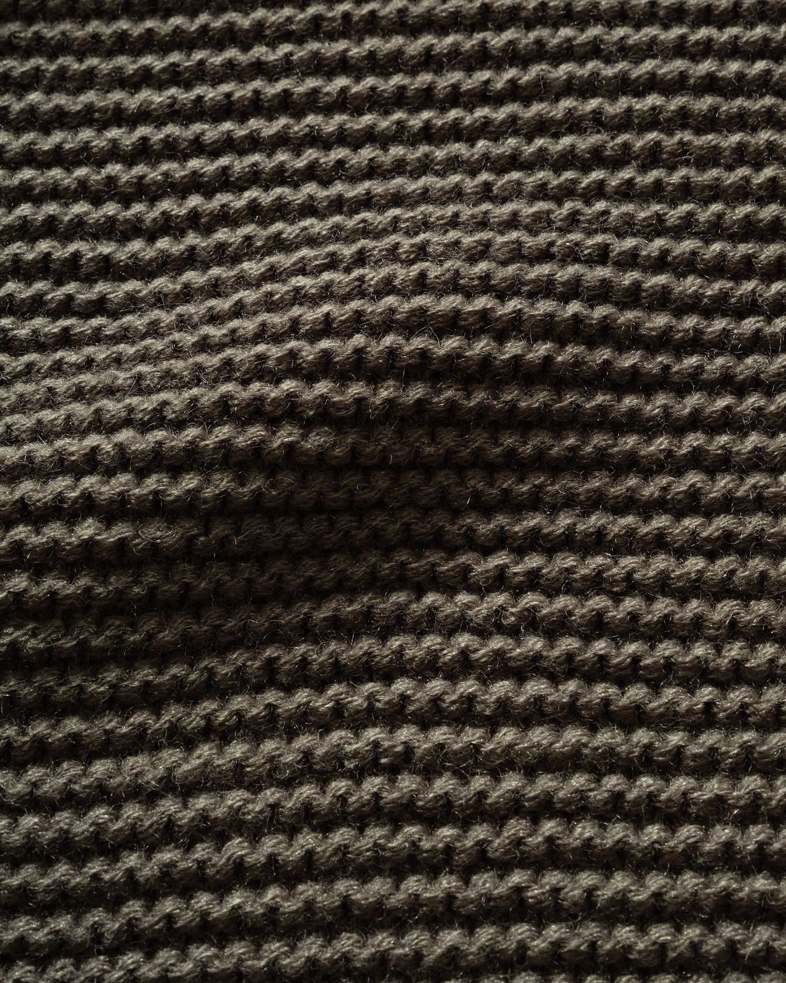 ROTOTO - Chunky Knit Scarf Charcoal