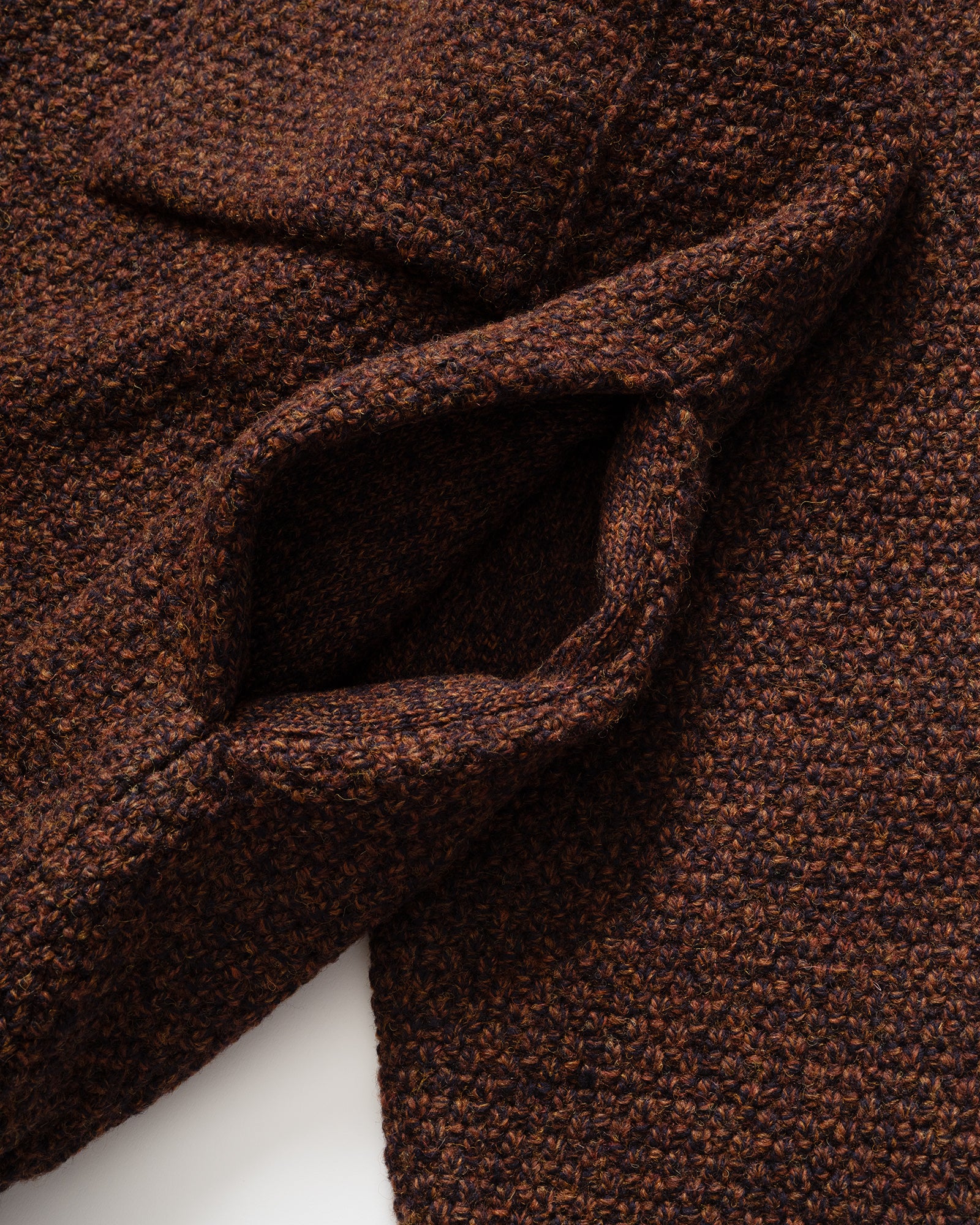 Still By Hand - 5G Knitted Blouson Brown