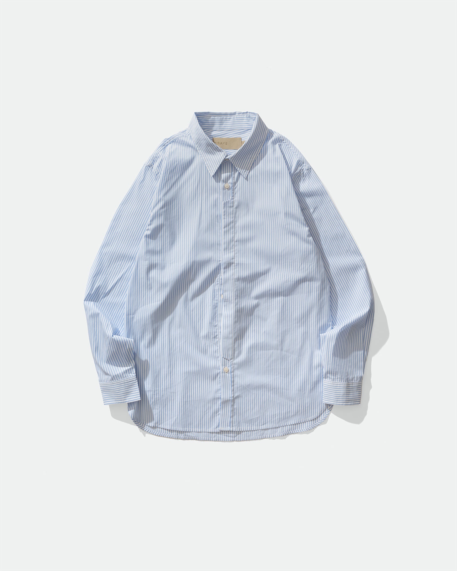GRAYE - Cutout Placket Shirt Blue