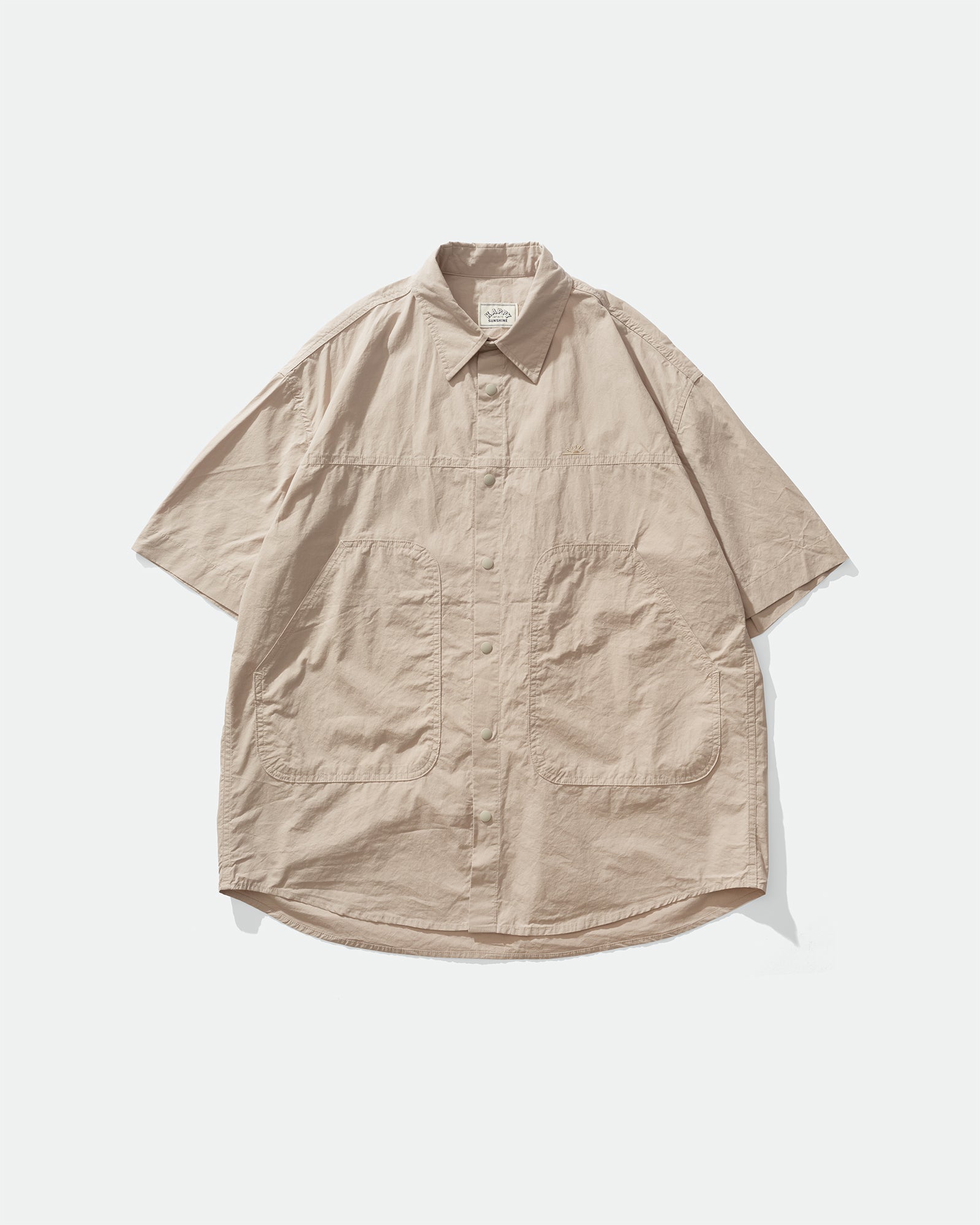Kappy - Cotton Snap Shirt Light Grey