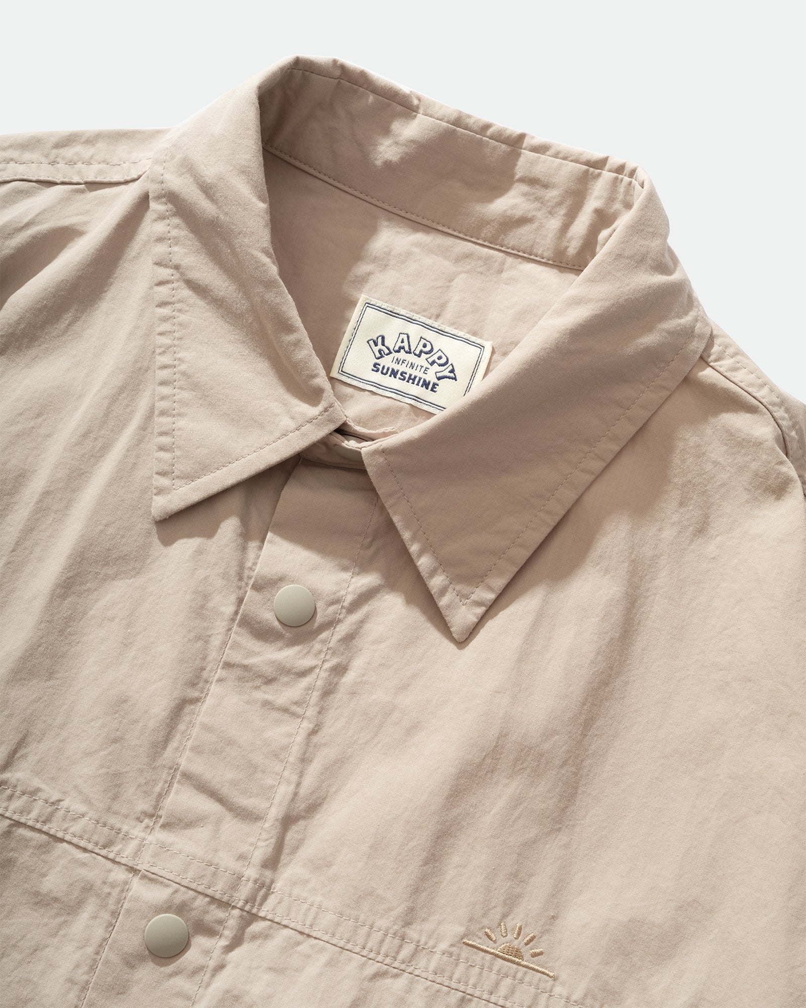 Kappy - Cotton Snap Shirt Light Grey