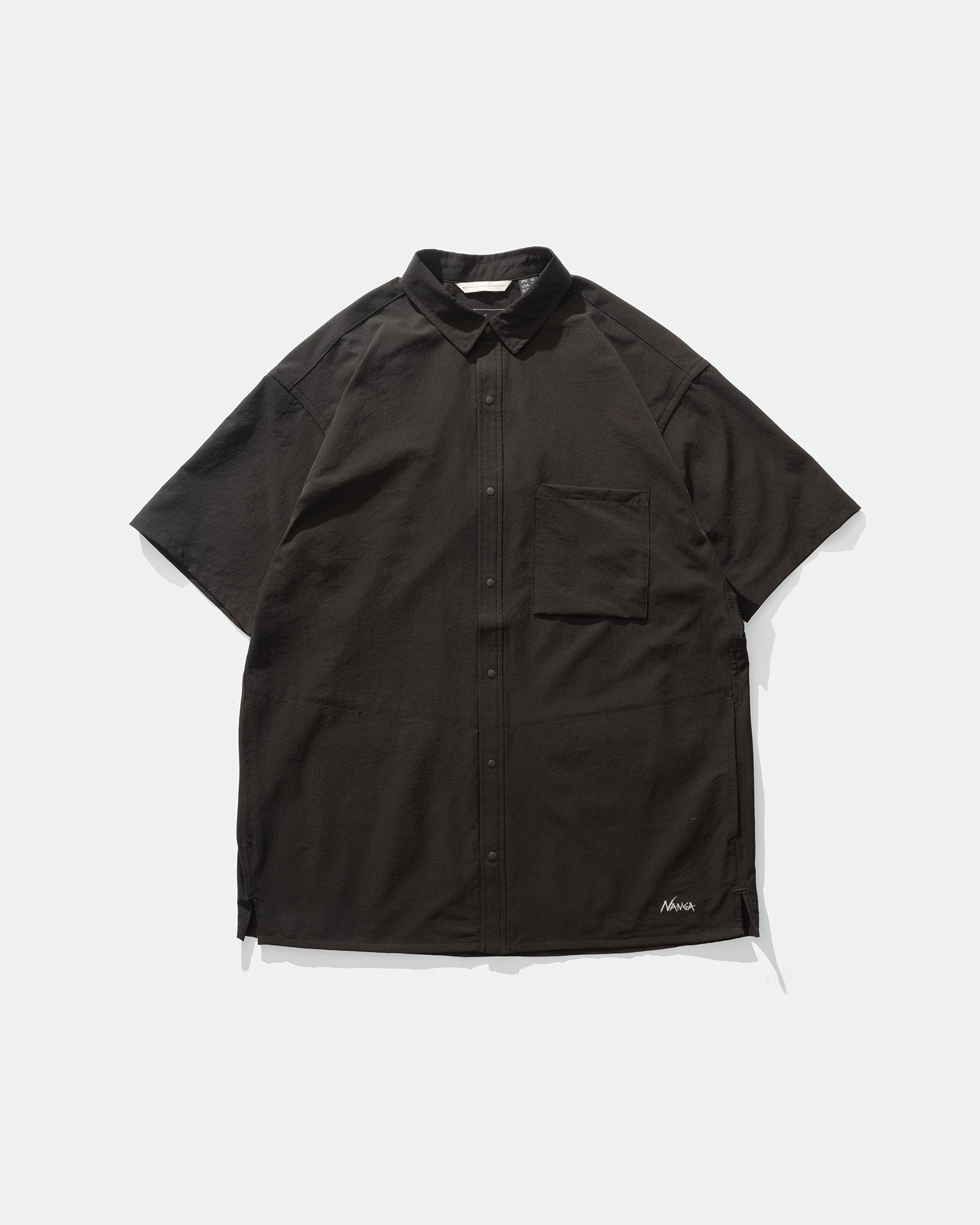 NANGA - Dot Air Comfy S/S Shirt Black