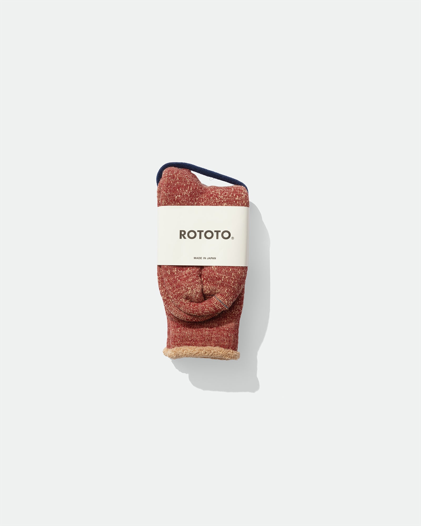 ROTOTO - Double Face Crew Dark Red/Brown