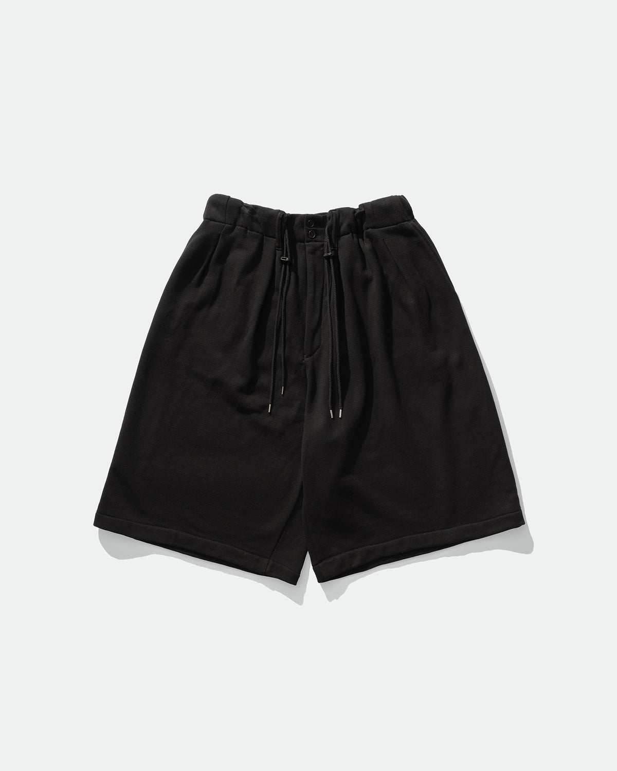 パンツ WOOALONG Piping terry shorts BLACK WL242JSP02WBLK relaxed terry shorts - Black | Weekday WW