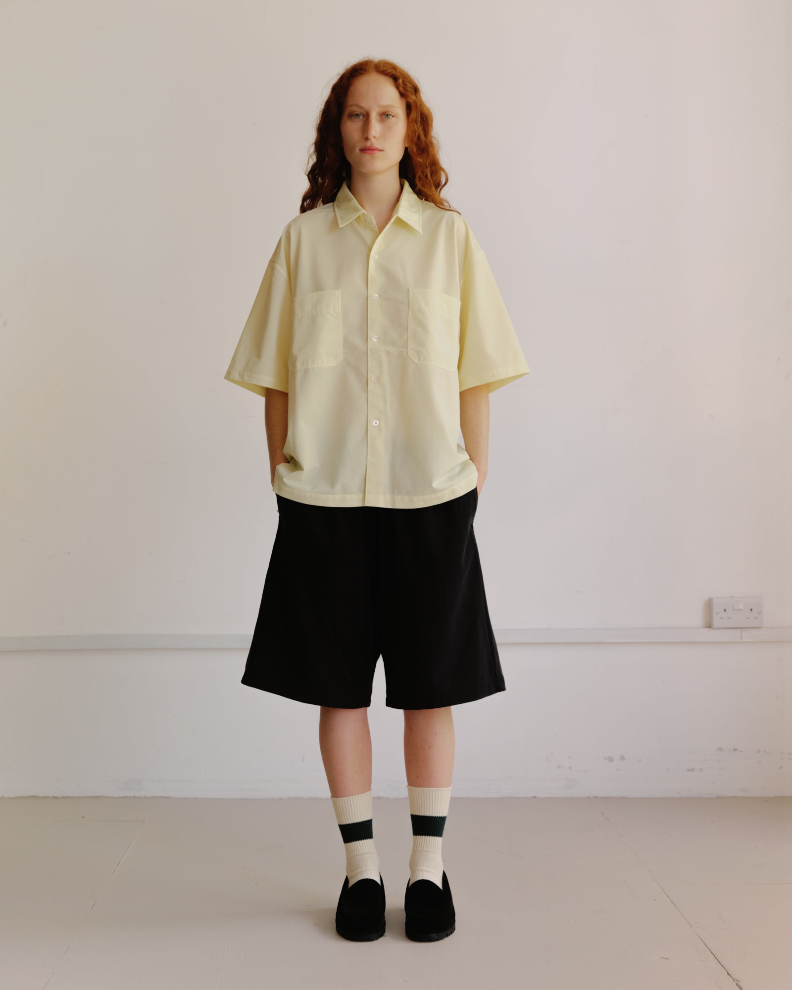 KANEMASA PHIL. - Nylon Balise SS Shirt Yellow