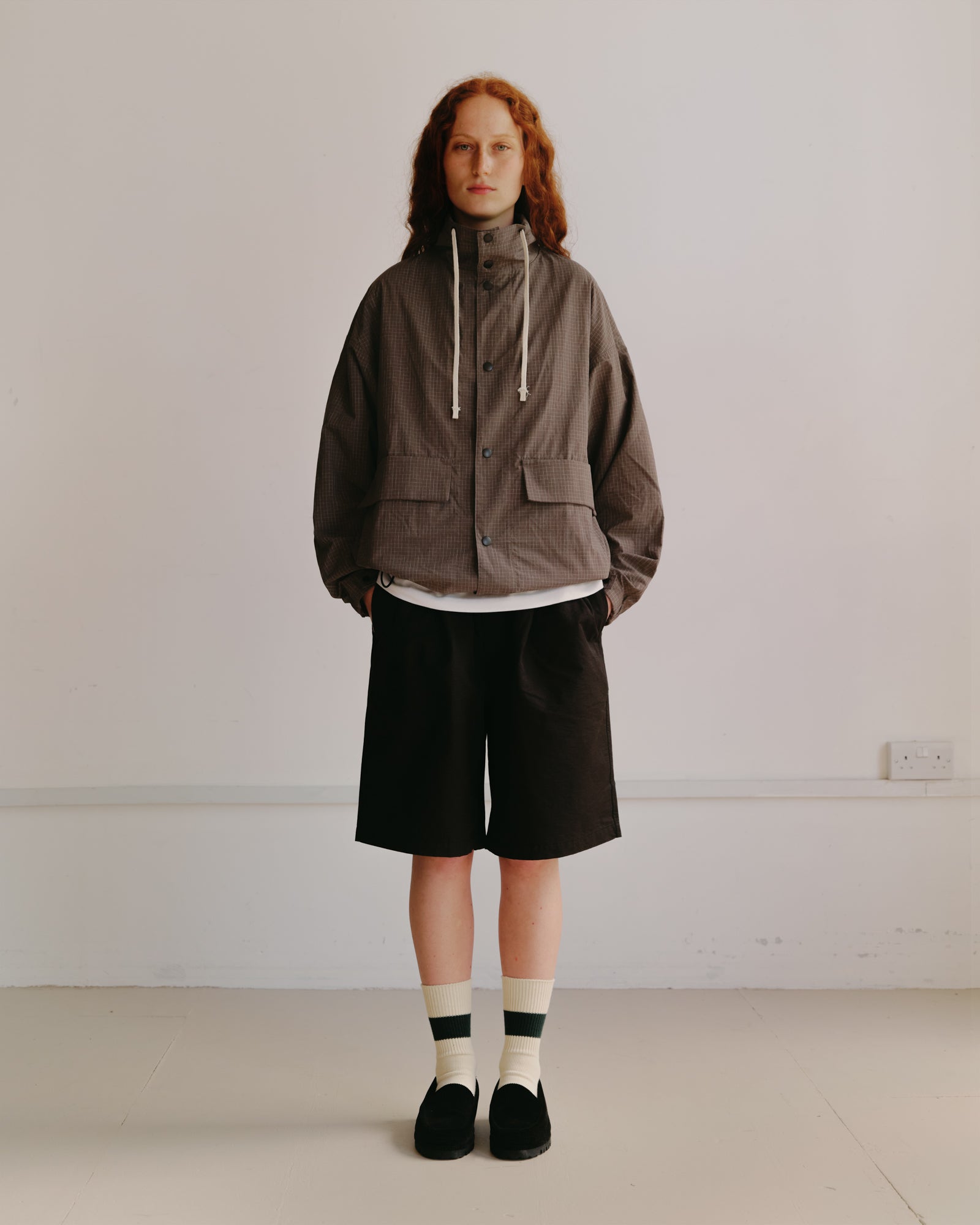 Jackman - WP Stand Neck Jacket Warm Grey