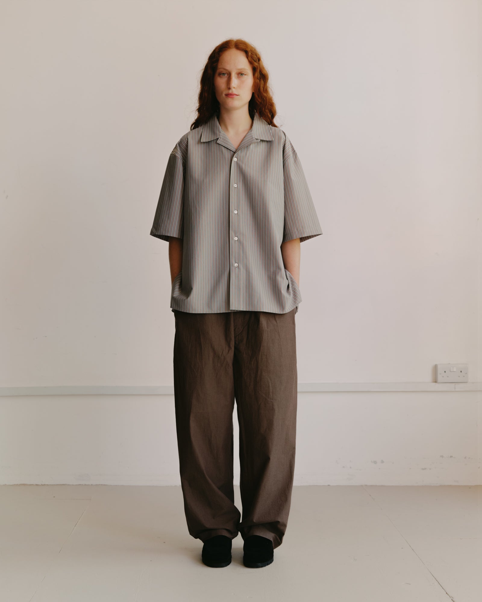 NEITHERS - Chambray Wayfarer Pants Cacao Brown