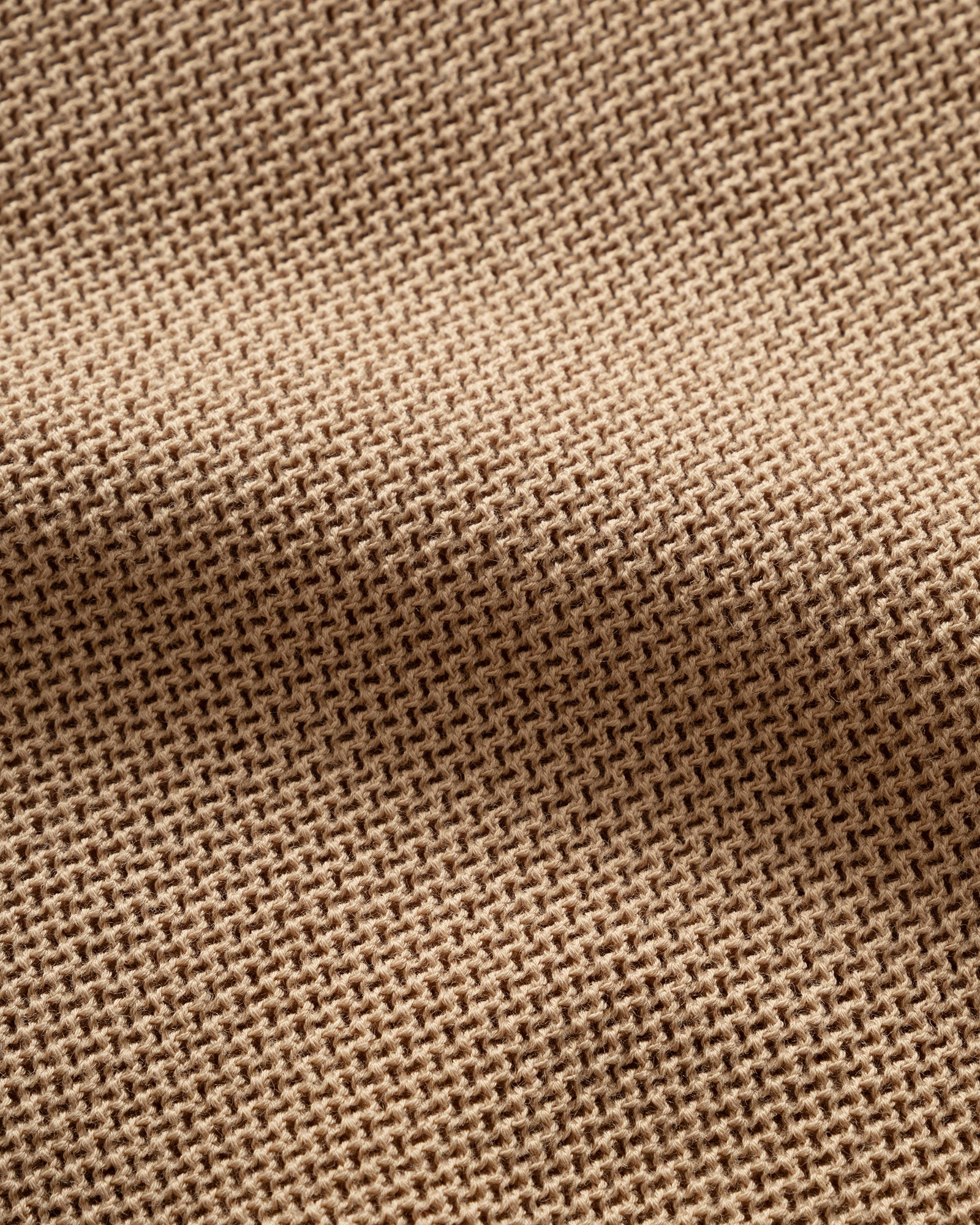 The NERDYS - Knit Edge Shirt Cardigan Beige