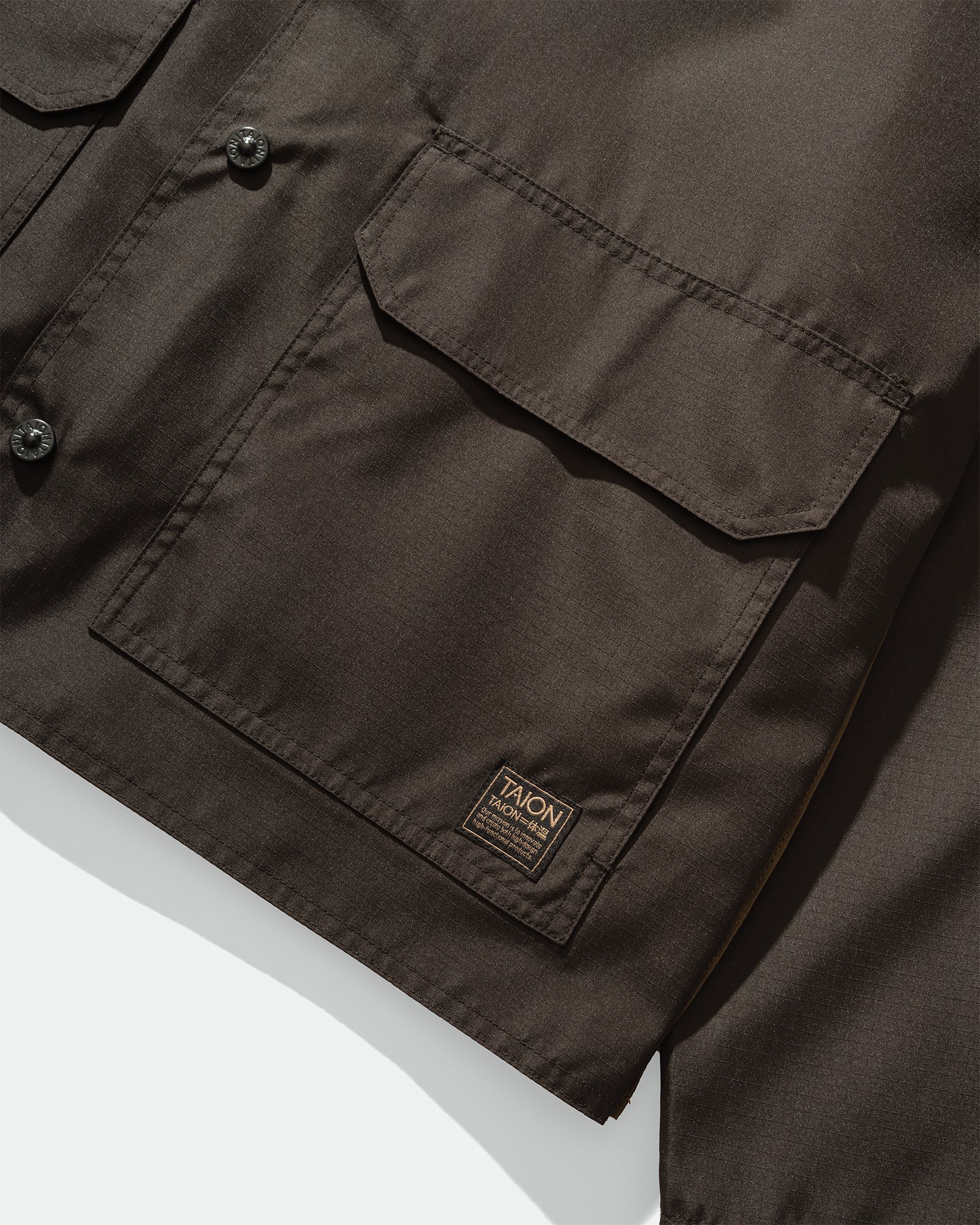 TAION - Military Reversible Crew Neck Jacket Black