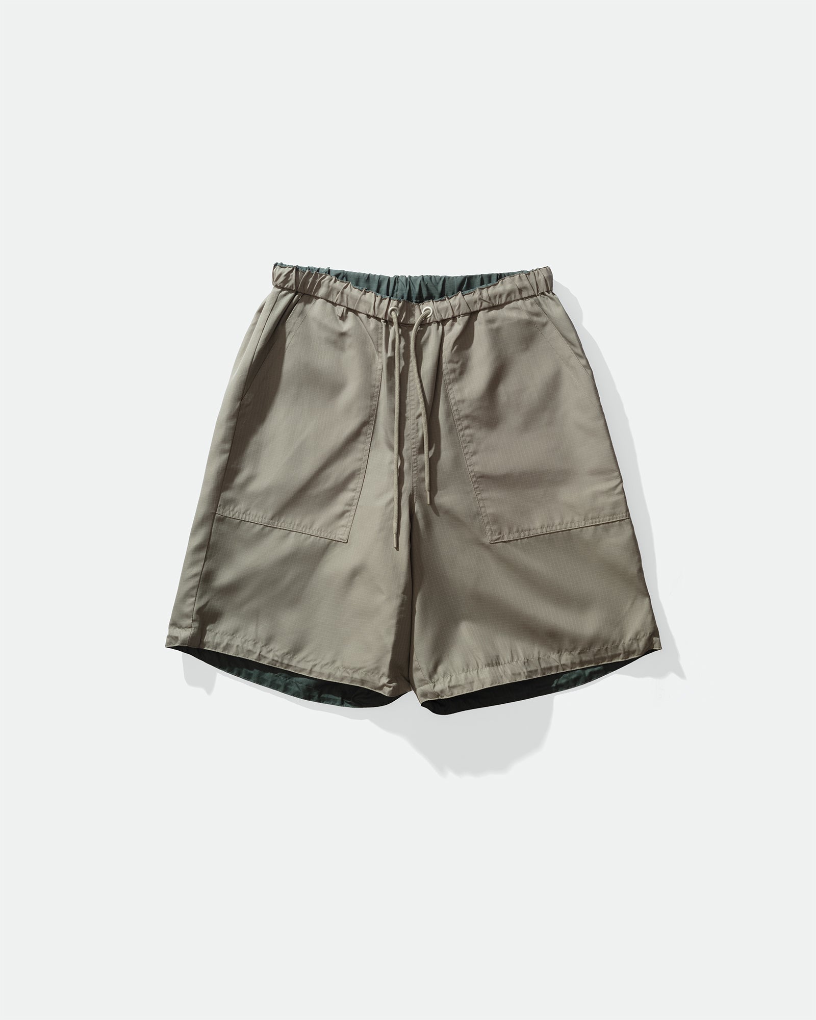 TAION - Military Reversible Wide Shorts Sage Green
