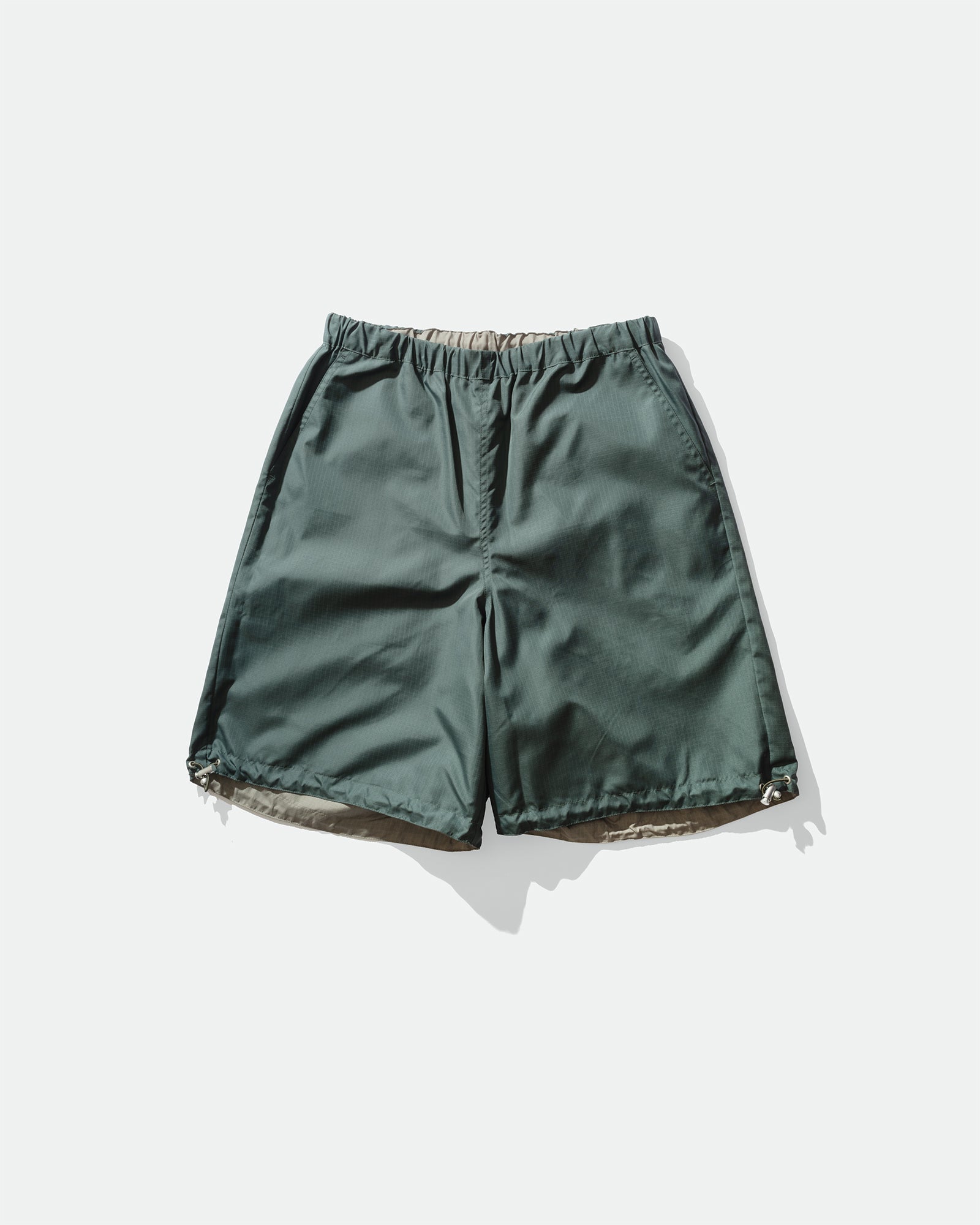 TAION - Military Reversible Wide Shorts Sage Green