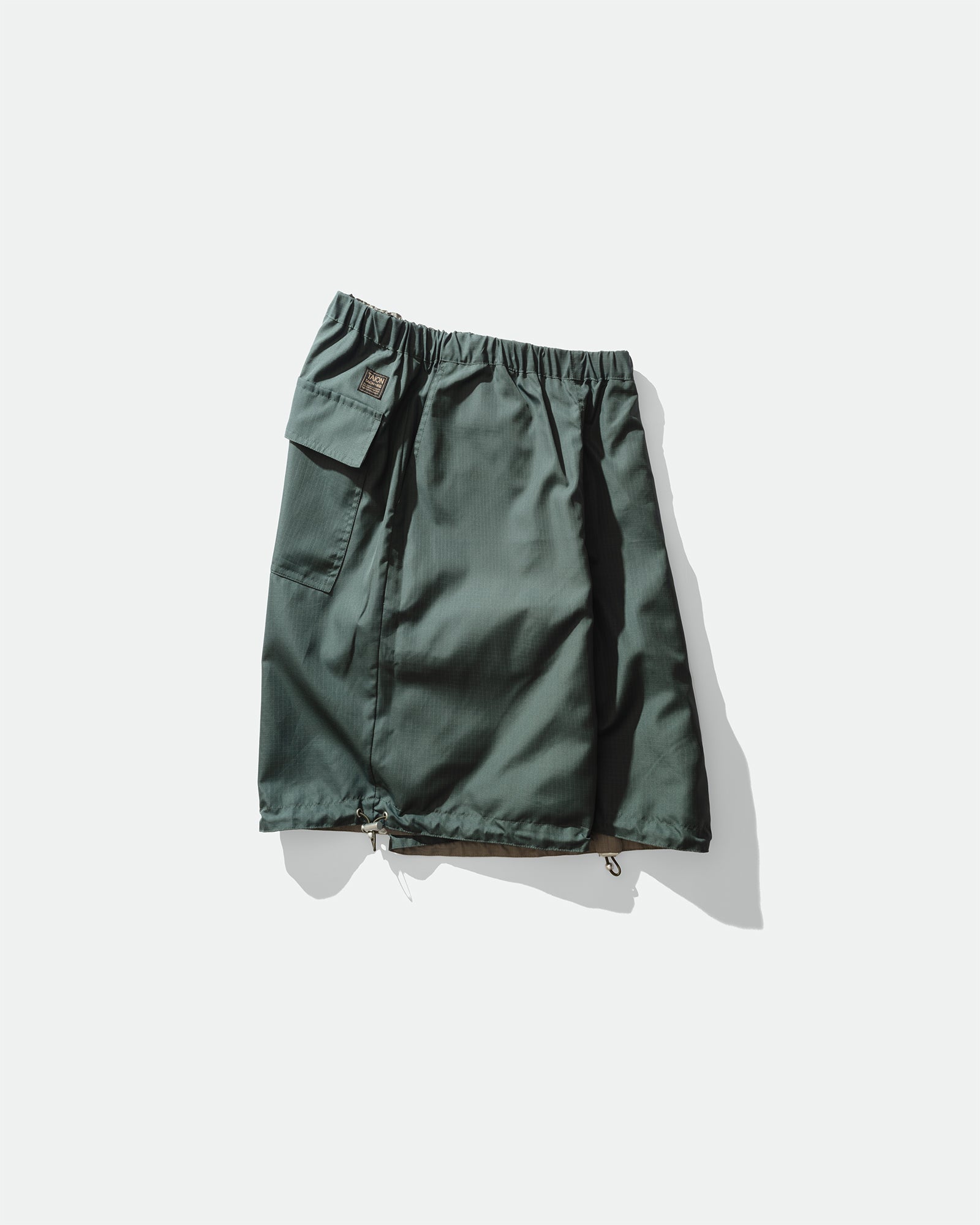 TAION - Military Reversible Wide Shorts Sage Green